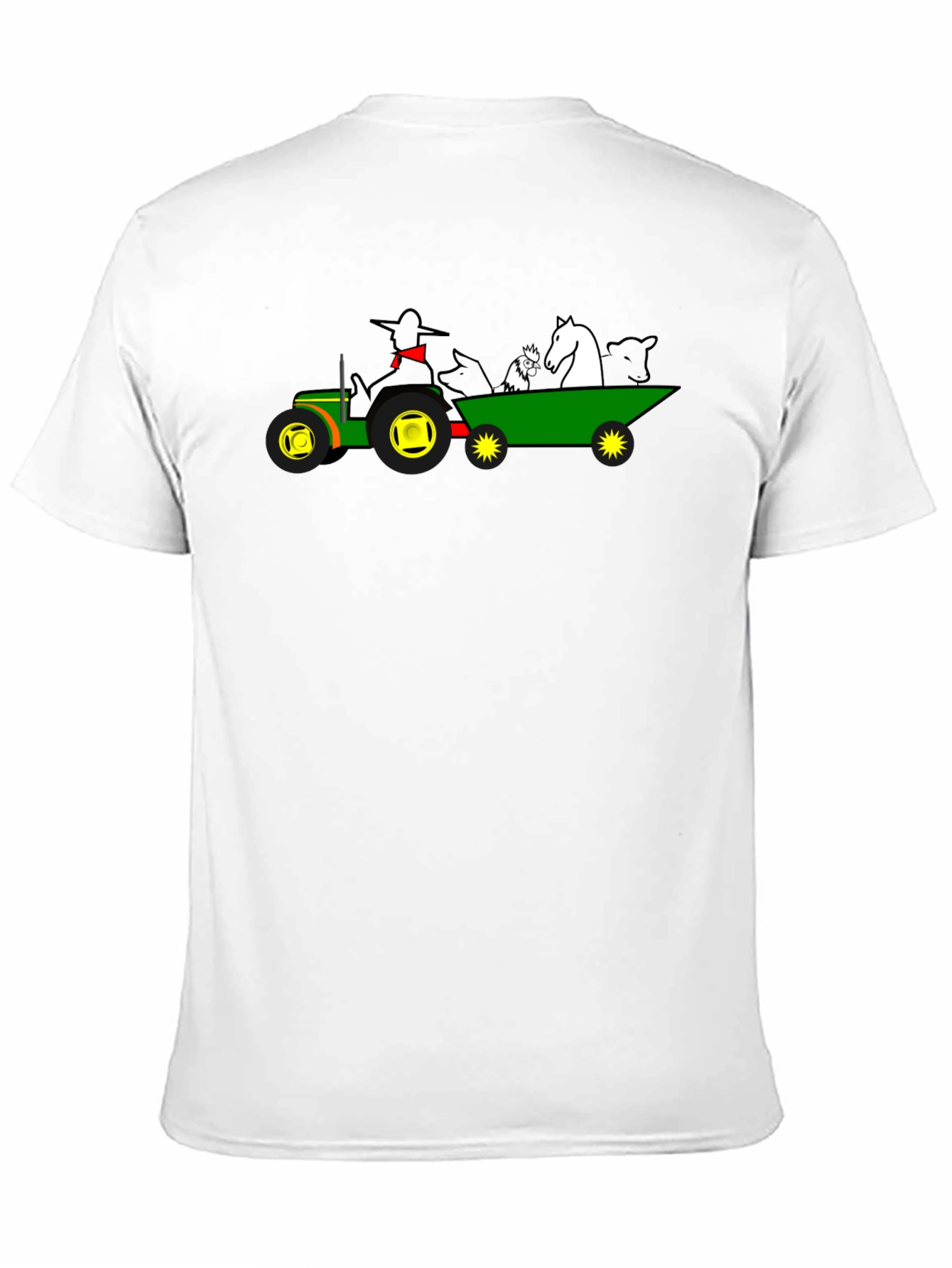 Black Farm Animal Tractor Ride T-Shirt view 11
