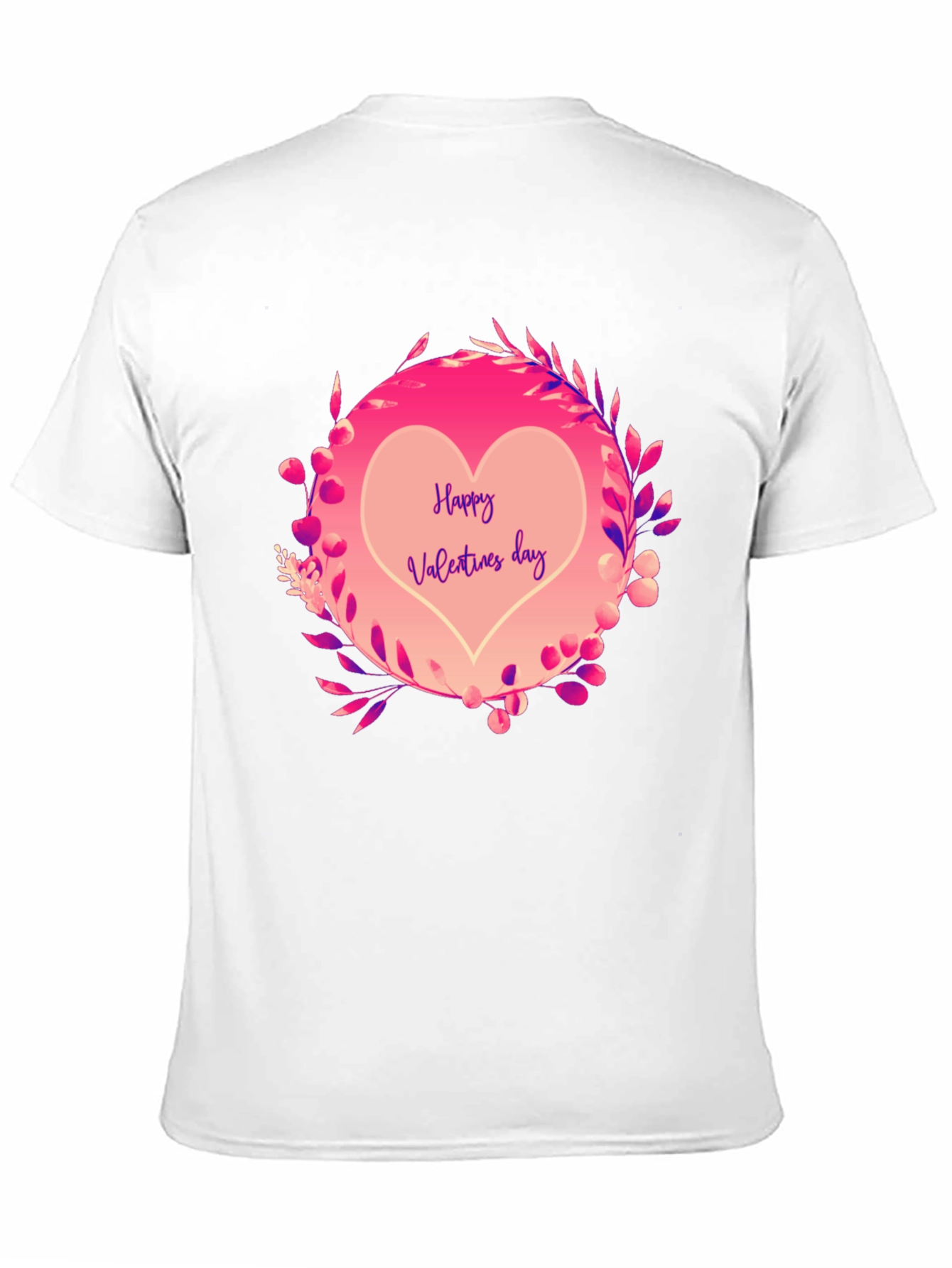 Black Happy Valentine's Day Heart Graphic Tee - Black view 11