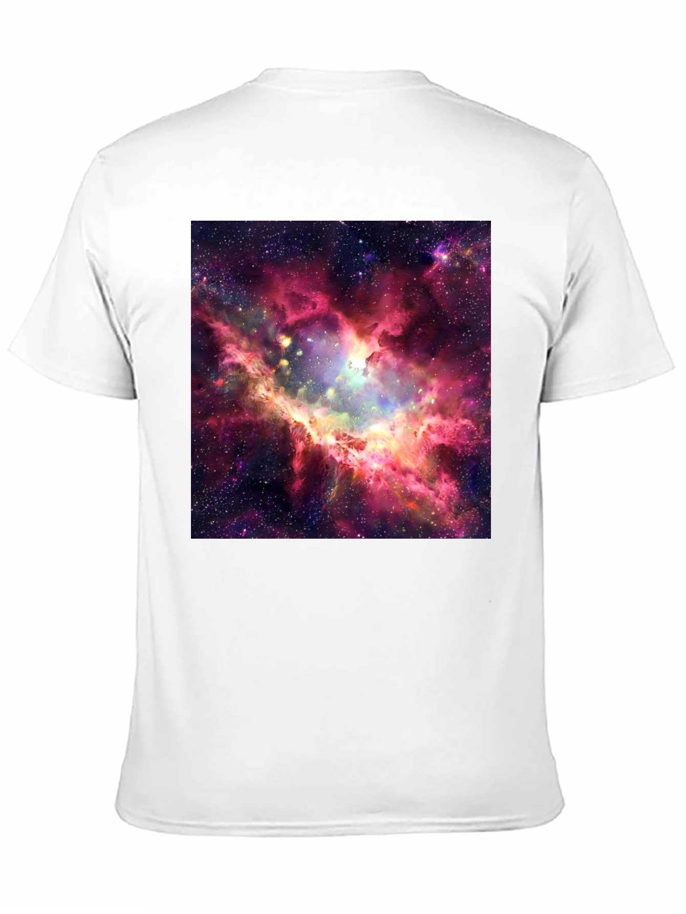 Black Nebula Print Black T-Shirt view 11