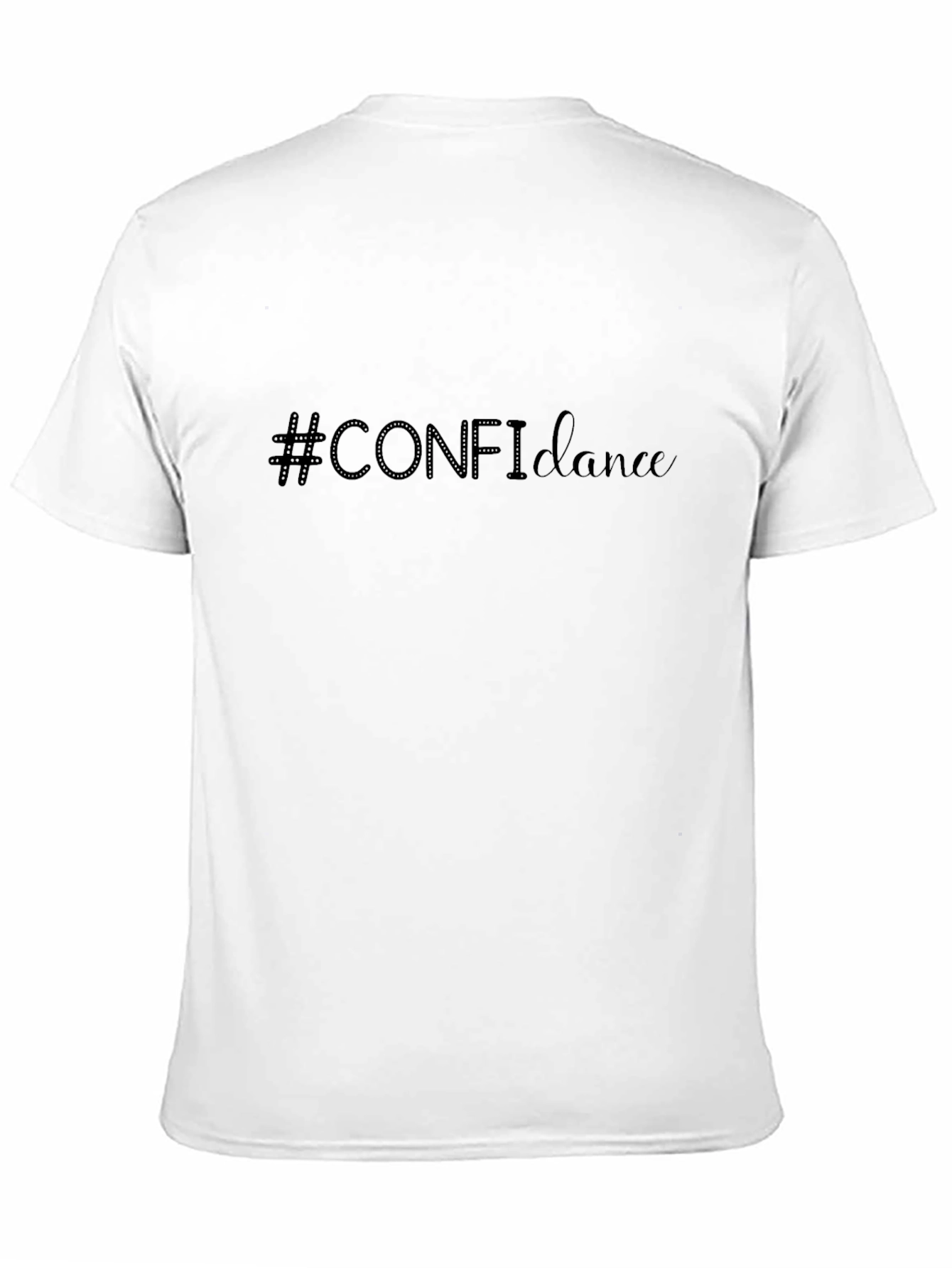 Black #CONFIdance Men's Black Graphic T-Shirt view 11