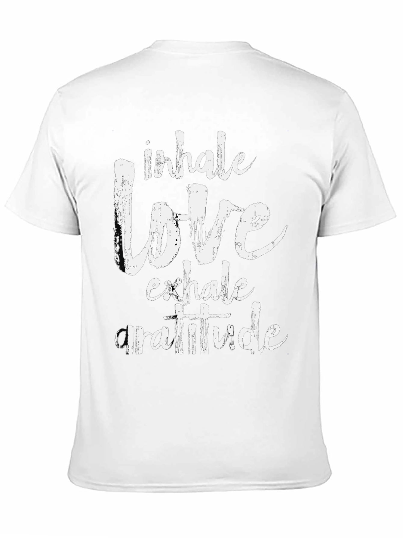Black Inhale Love Exhale Gratitude Graphic Tee view 11