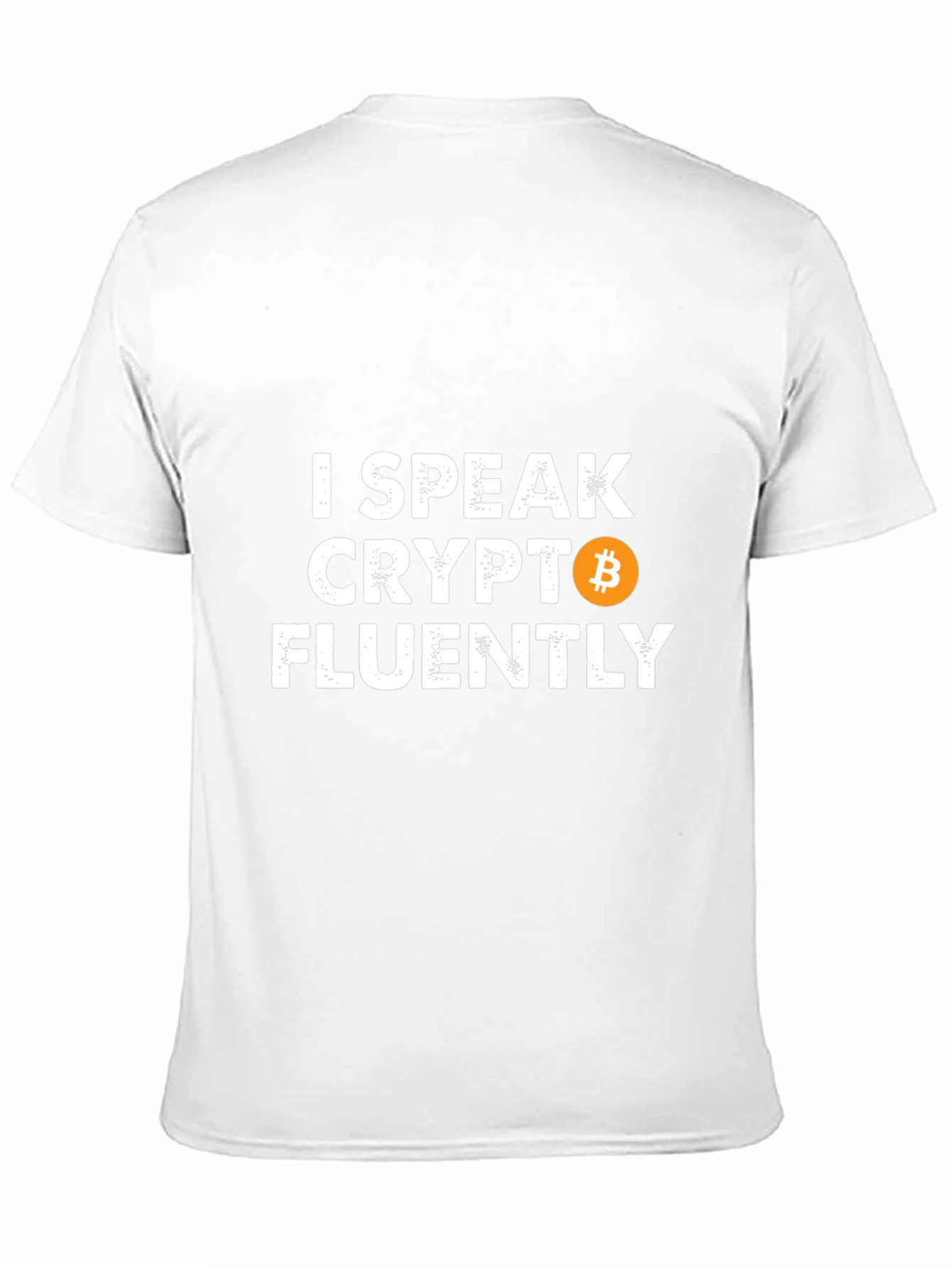 Black I Speak Crypto Fluently Bitcoin Graphic Tee view 11