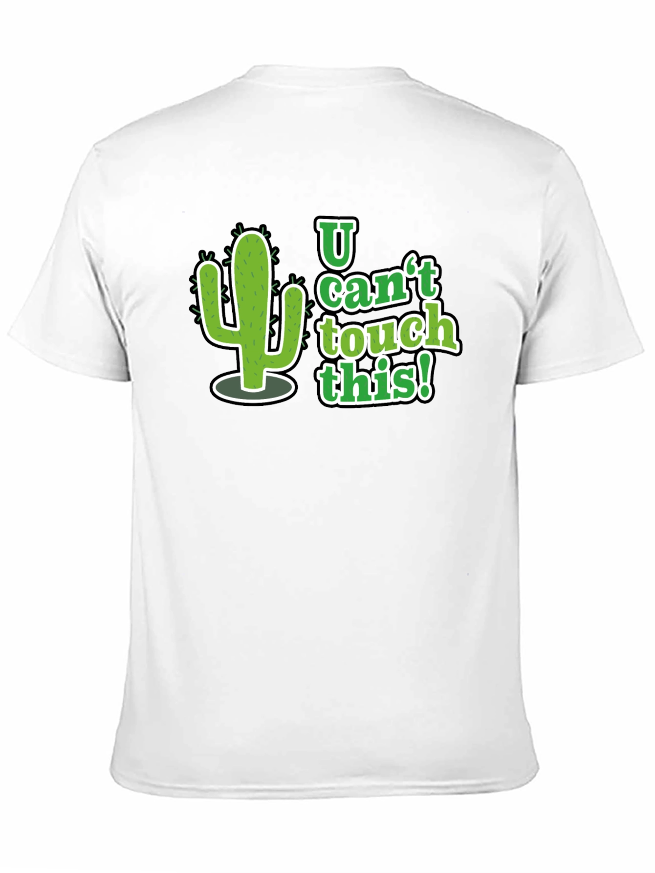 Black U Can't Touch This Cactus Graphic Tee - Black view 11