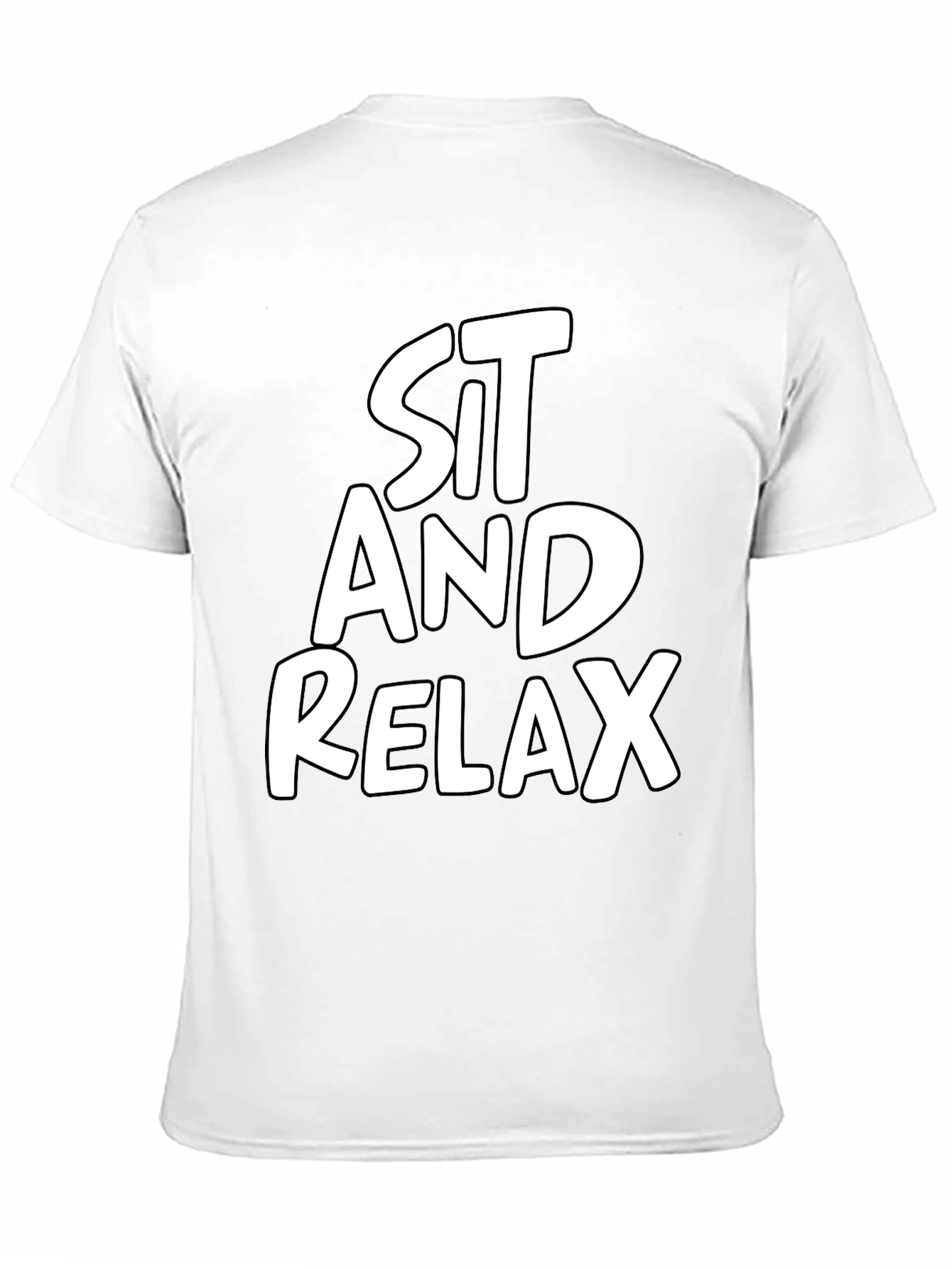 Black Sit and Relax Black T-Shirt Casual Wear view 11