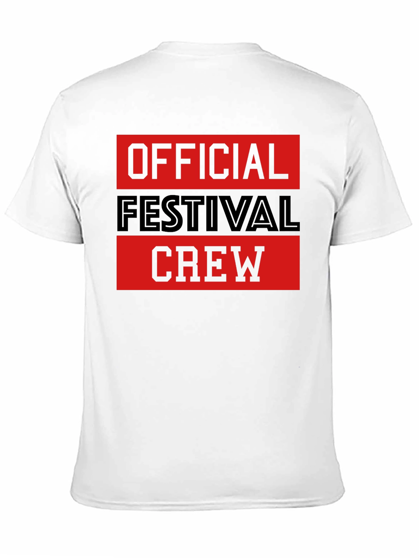 Black Official Festival Crew Black Graphic T-Shirt view 11