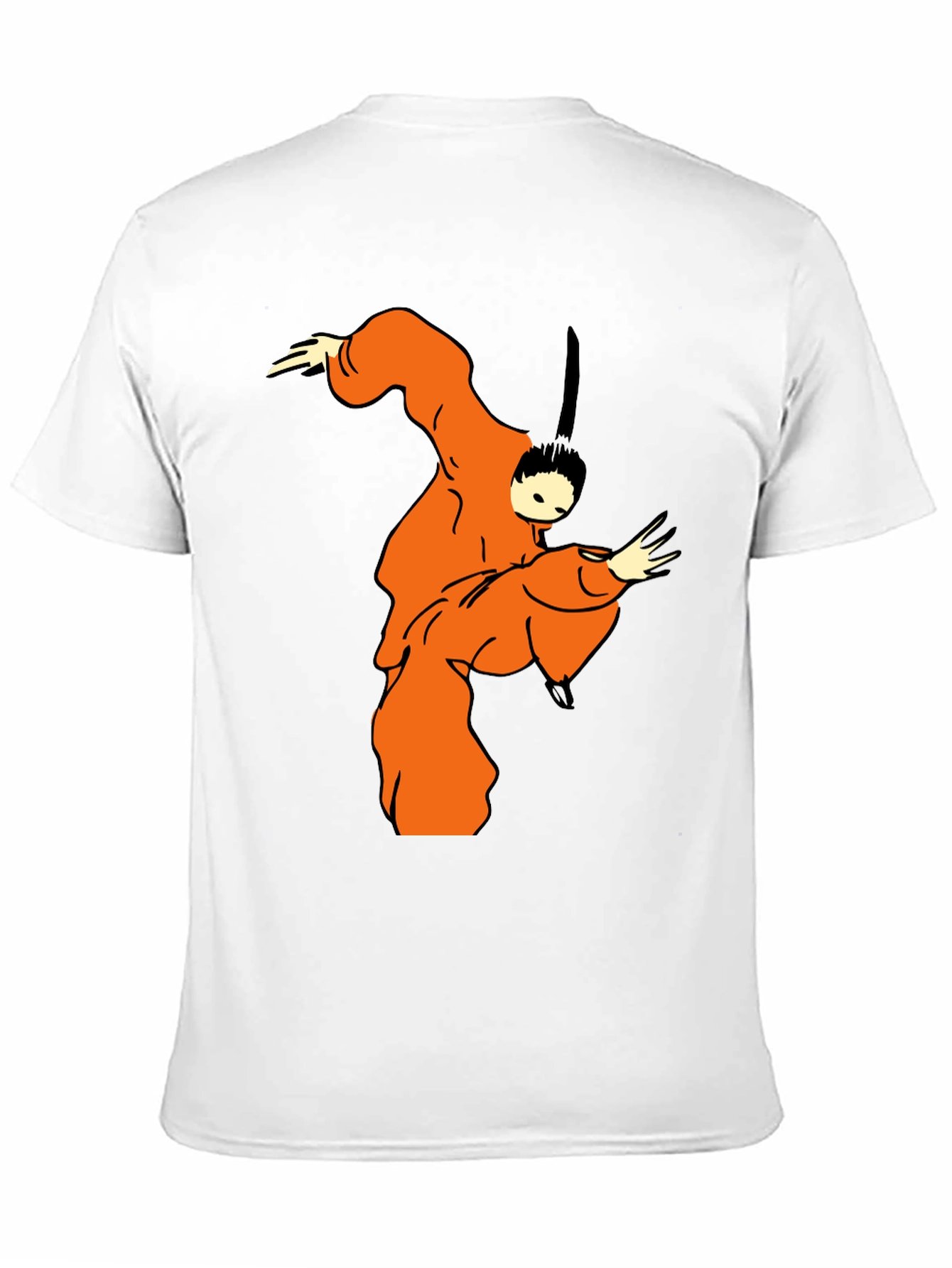 Black Samurai Style Graphic Tee - Black view 11