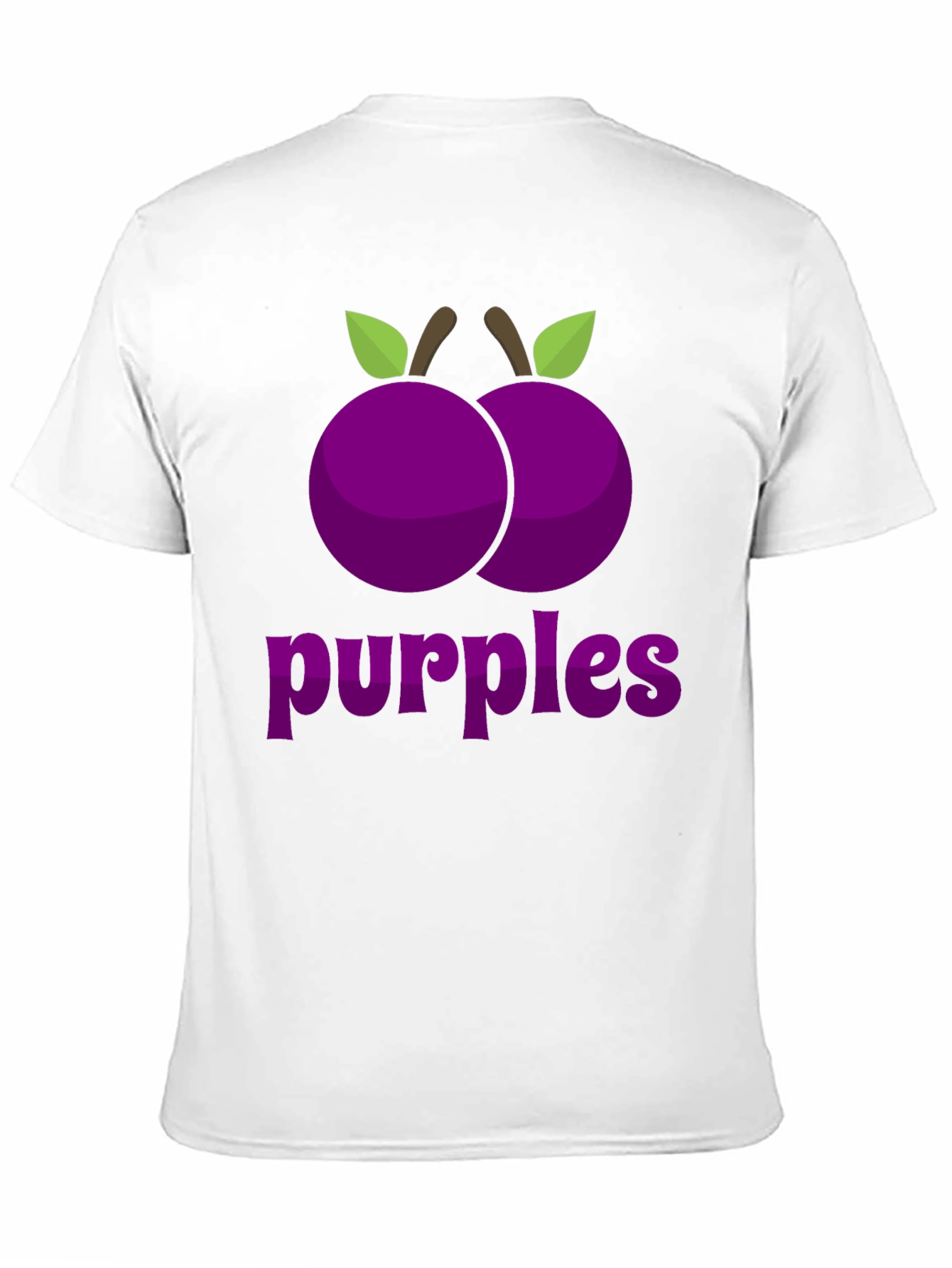 Black Purple Fruit Graphic Tee - Trendy Design view 11