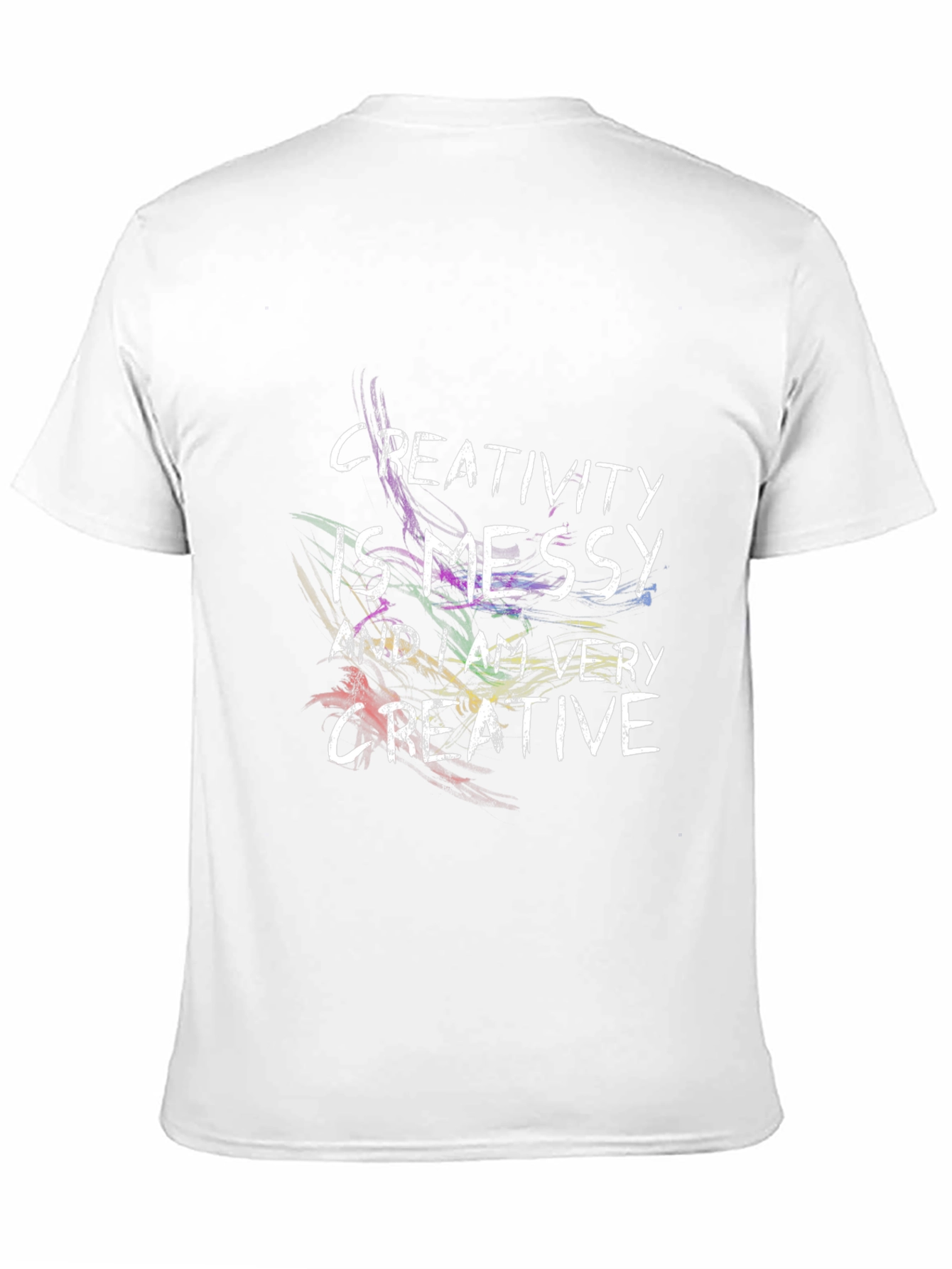 Black Creativity is Messy T-Shirt - Mens Black Tee view 11