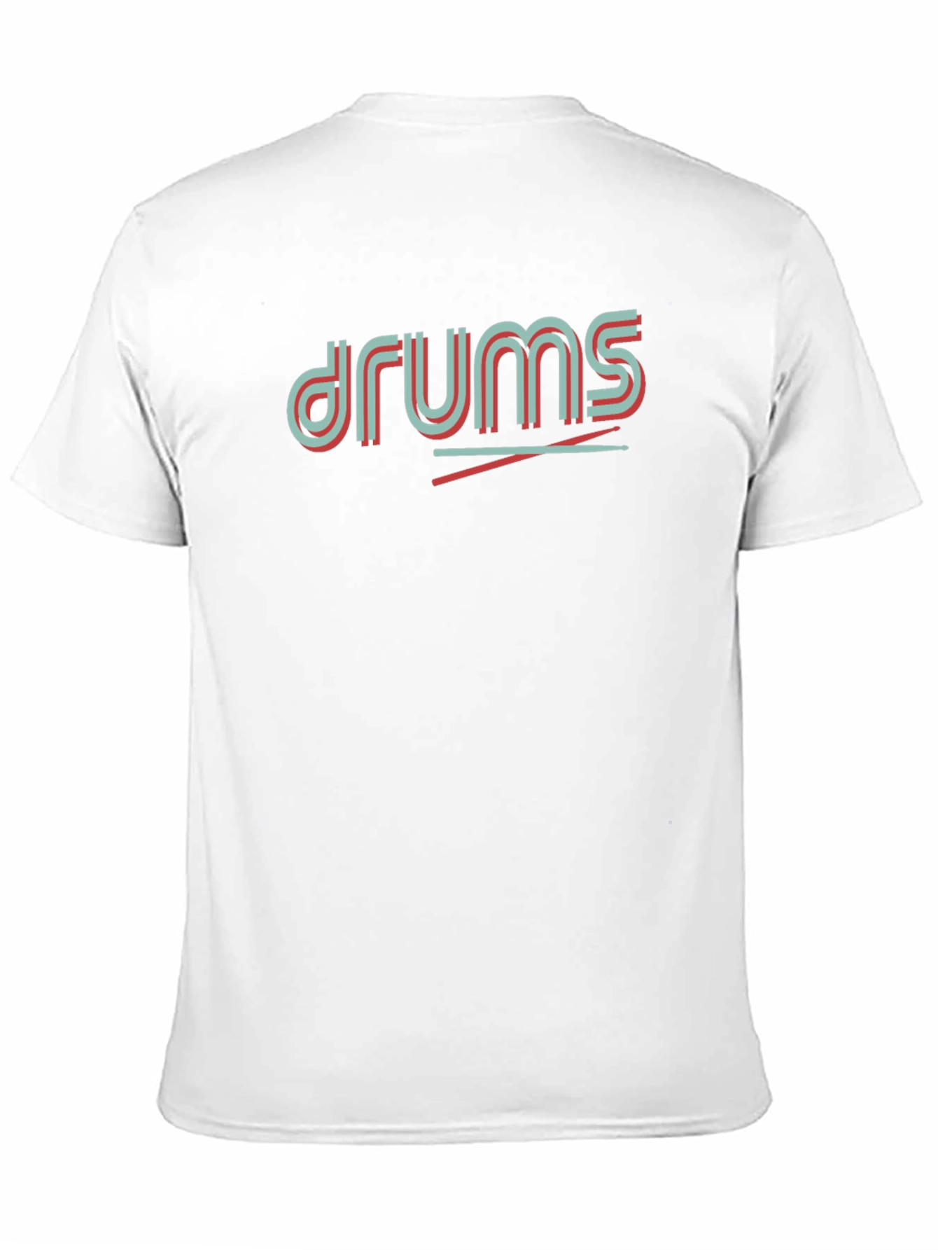 Black Retro Drums Graphic Tee - Black Cotton Casual Shirt view 11