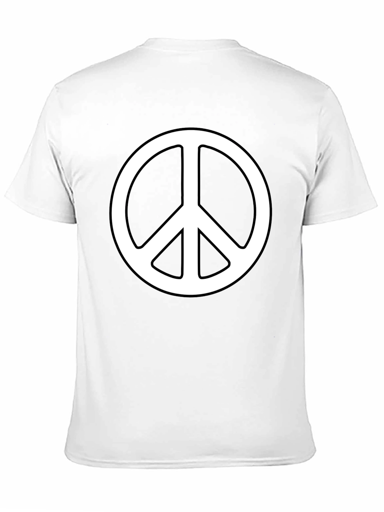 Black Peace Symbol Graphic Tee - Black view 11