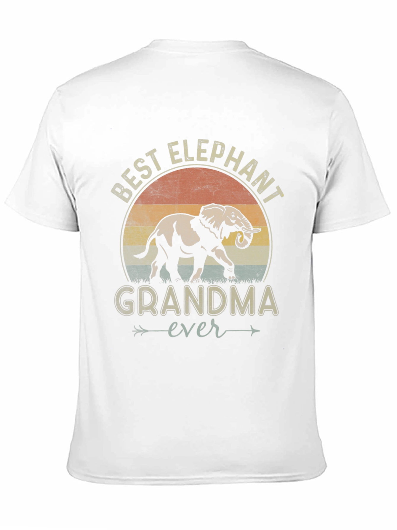 Black Best Elephant Grandma Ever Graphic Tee view 11