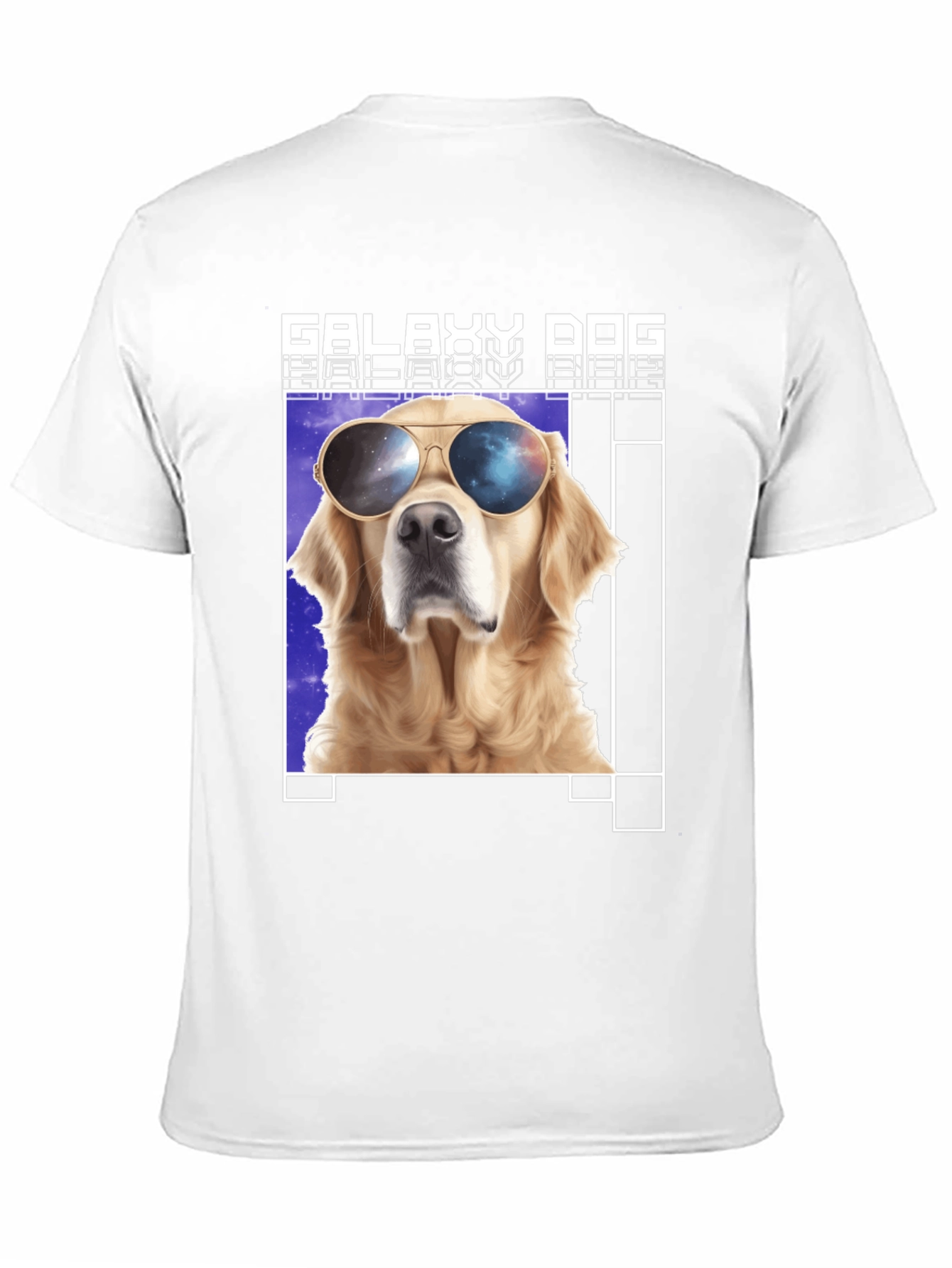 Black Galaxy Dog T-Shirt - Cool Canine in Space Shades view 11