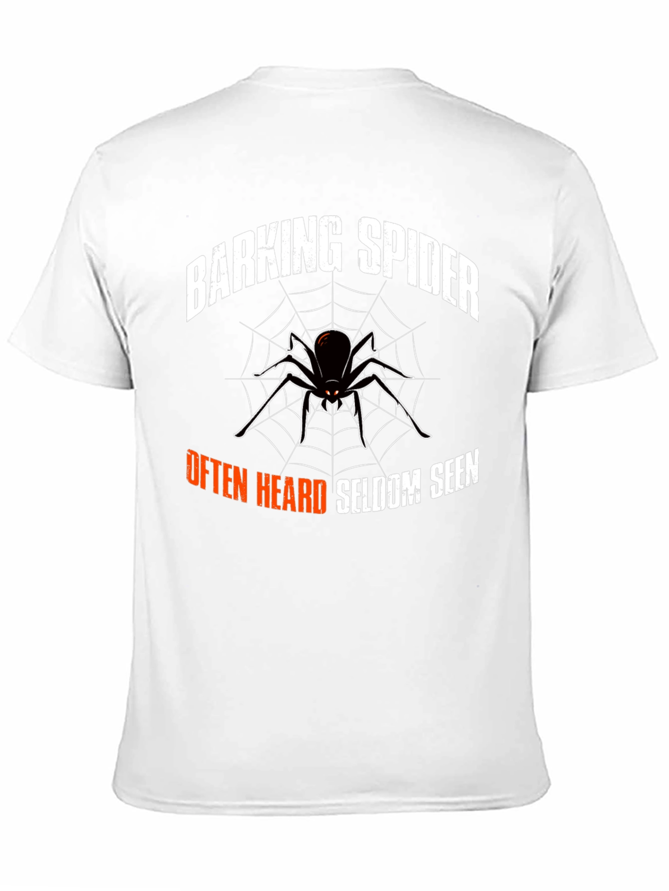 Black Barking Spider Graphic Tee - Funny Arachnid T-Shirt view 11