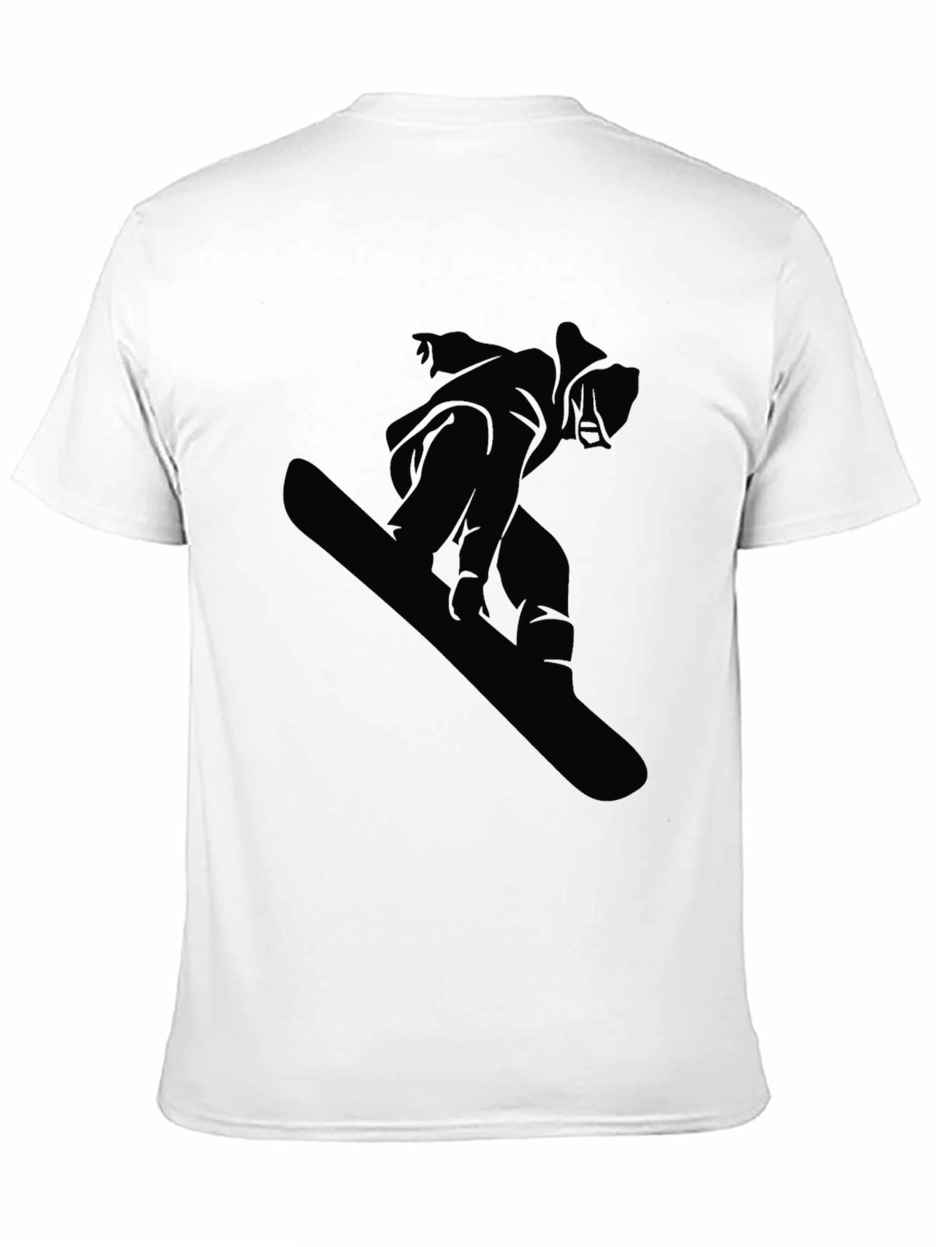 Snowboarder Graphic Tee - Black Cotton T-Shirt - 11