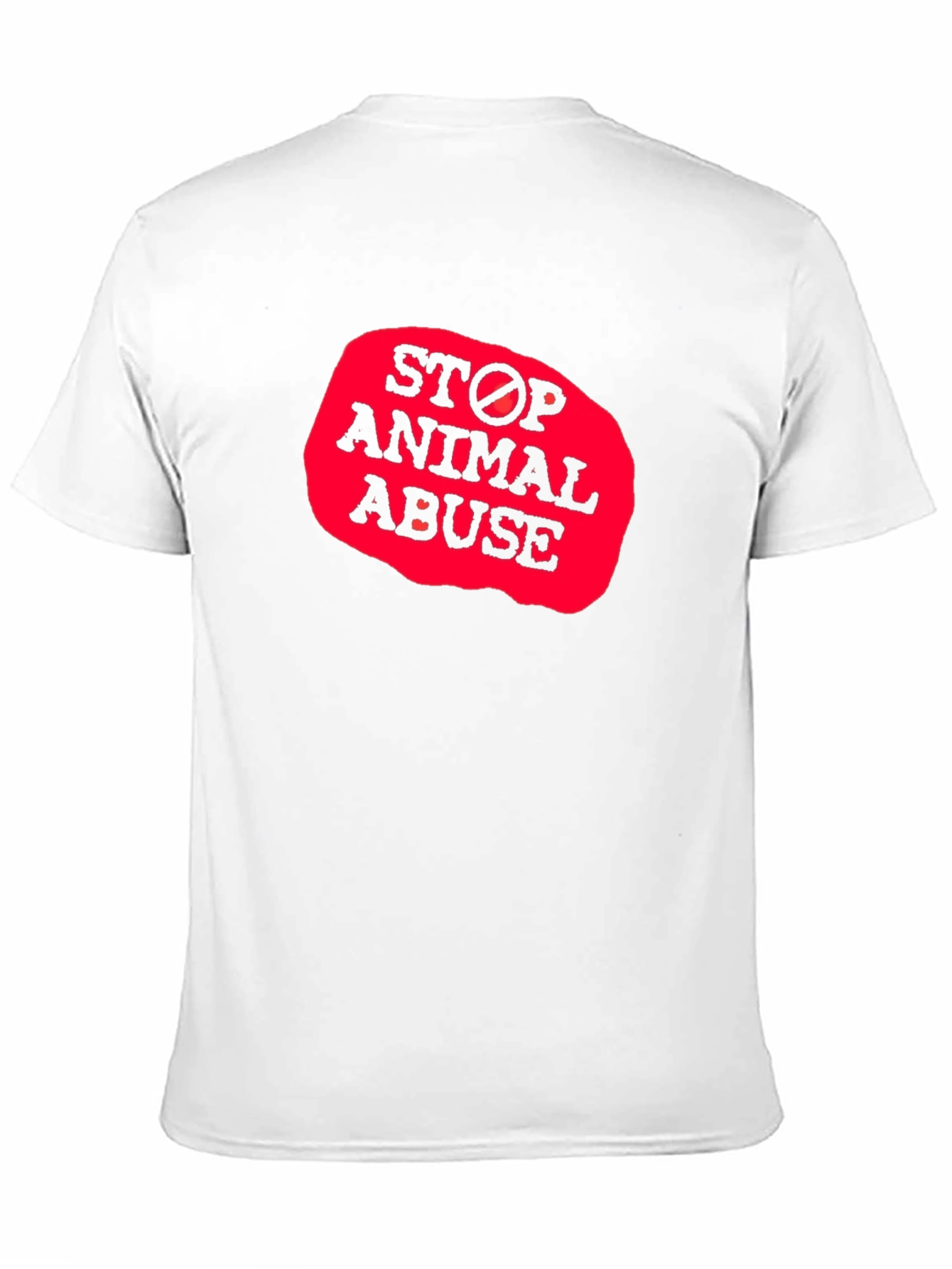Black Stop Animal Abuse Graphic T-Shirt view 11