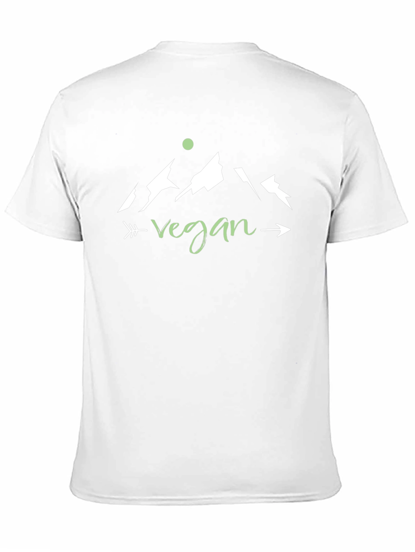 Black Vegan Mountain Arrow T-Shirt - Black view 11