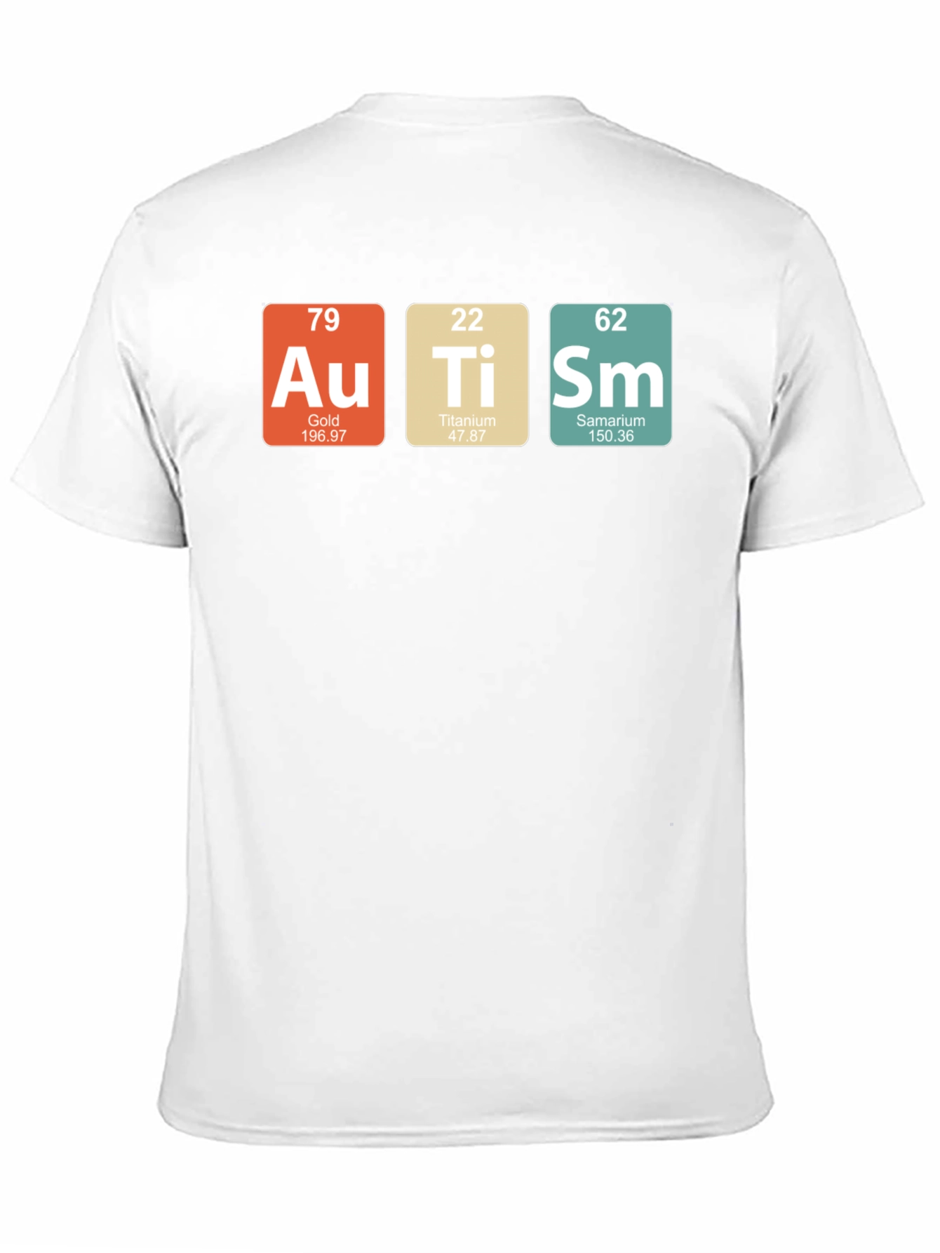 Black Periodic Table Autism Awareness T-Shirt view 11