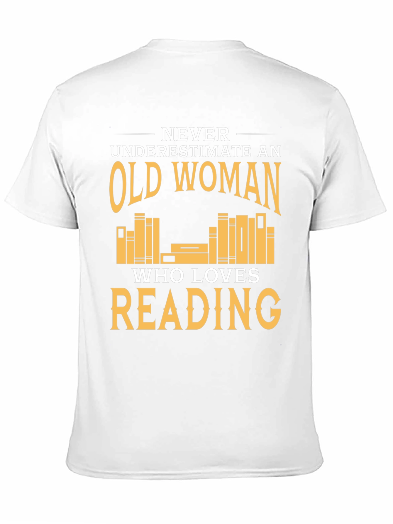 Black Funny Old Woman Reading T-Shirt view 11