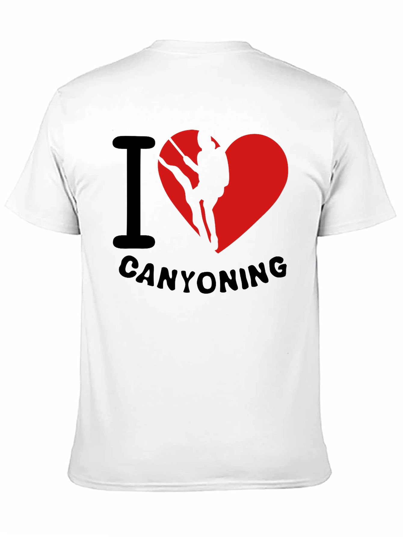 Black I Love Canyoning T-Shirt - Adventure Tee view 11