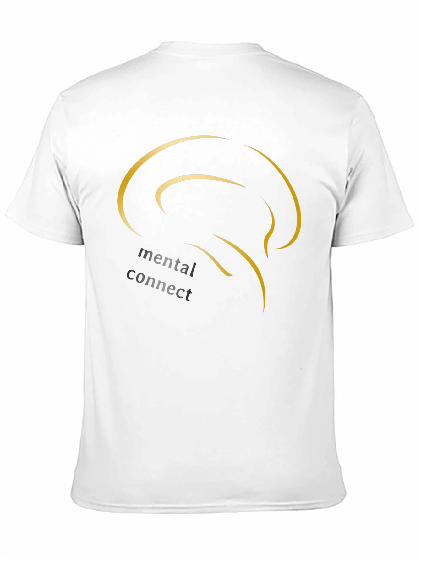 Black Mental Connect Black T-Shirt view 11
