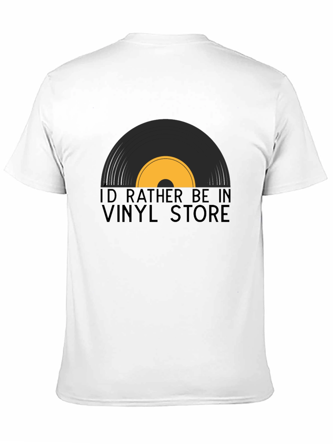 Black Vinyl Store T-Shirt: Retro Music Lover Tee view 11