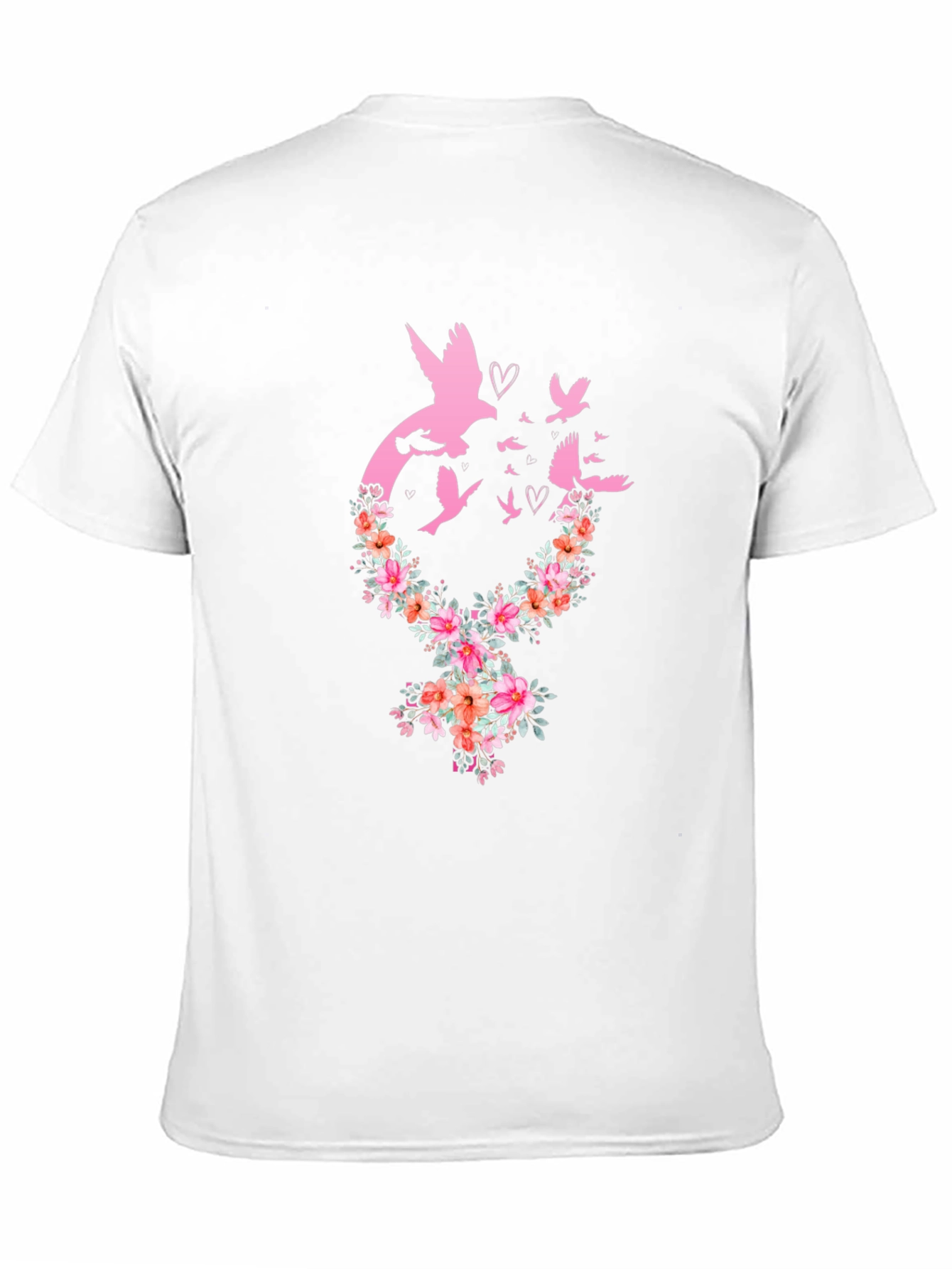 Black Floral Dove Graphic Tee view 11