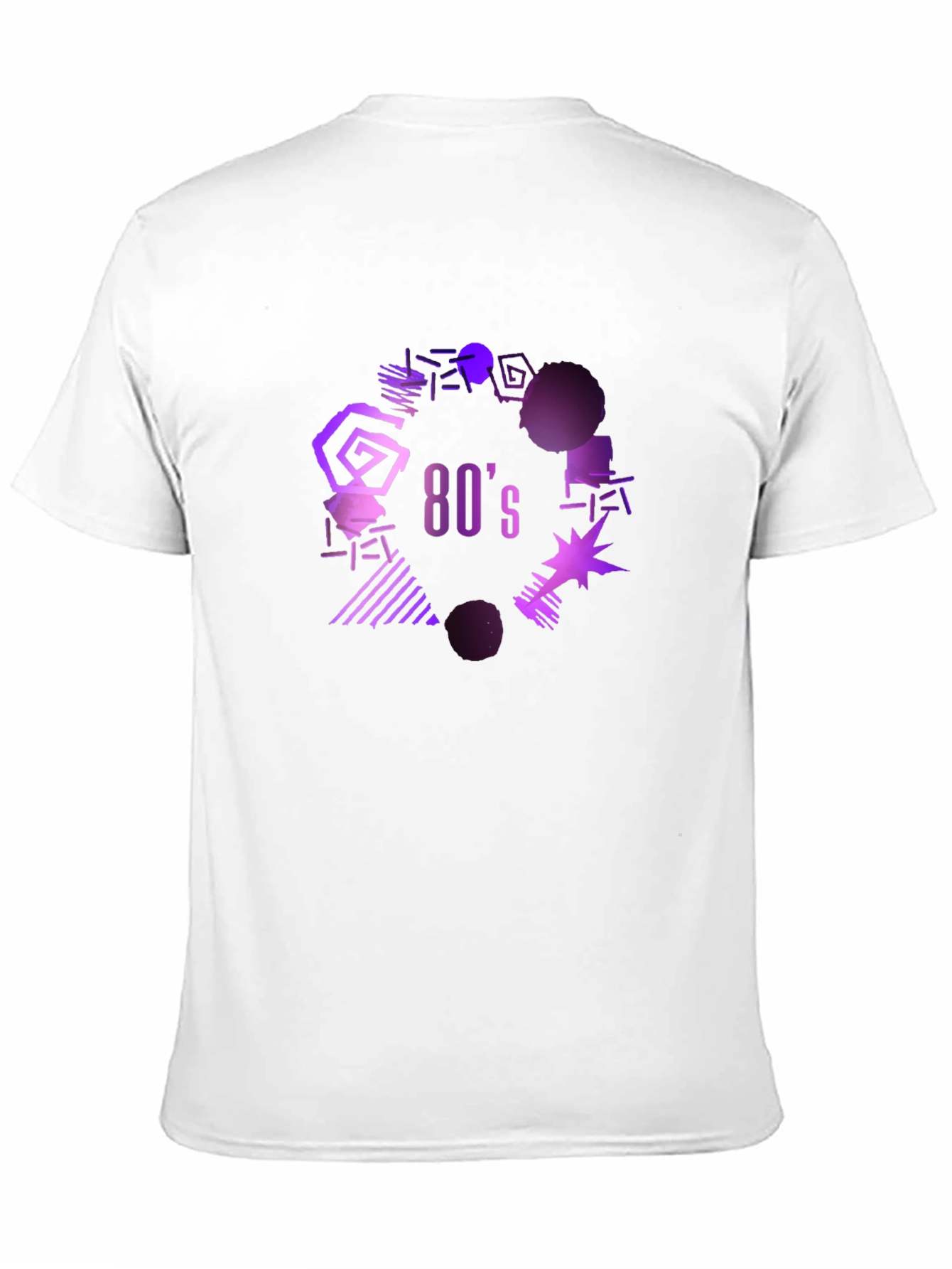 Black Retro 80's Graphic Tee - Black view 11