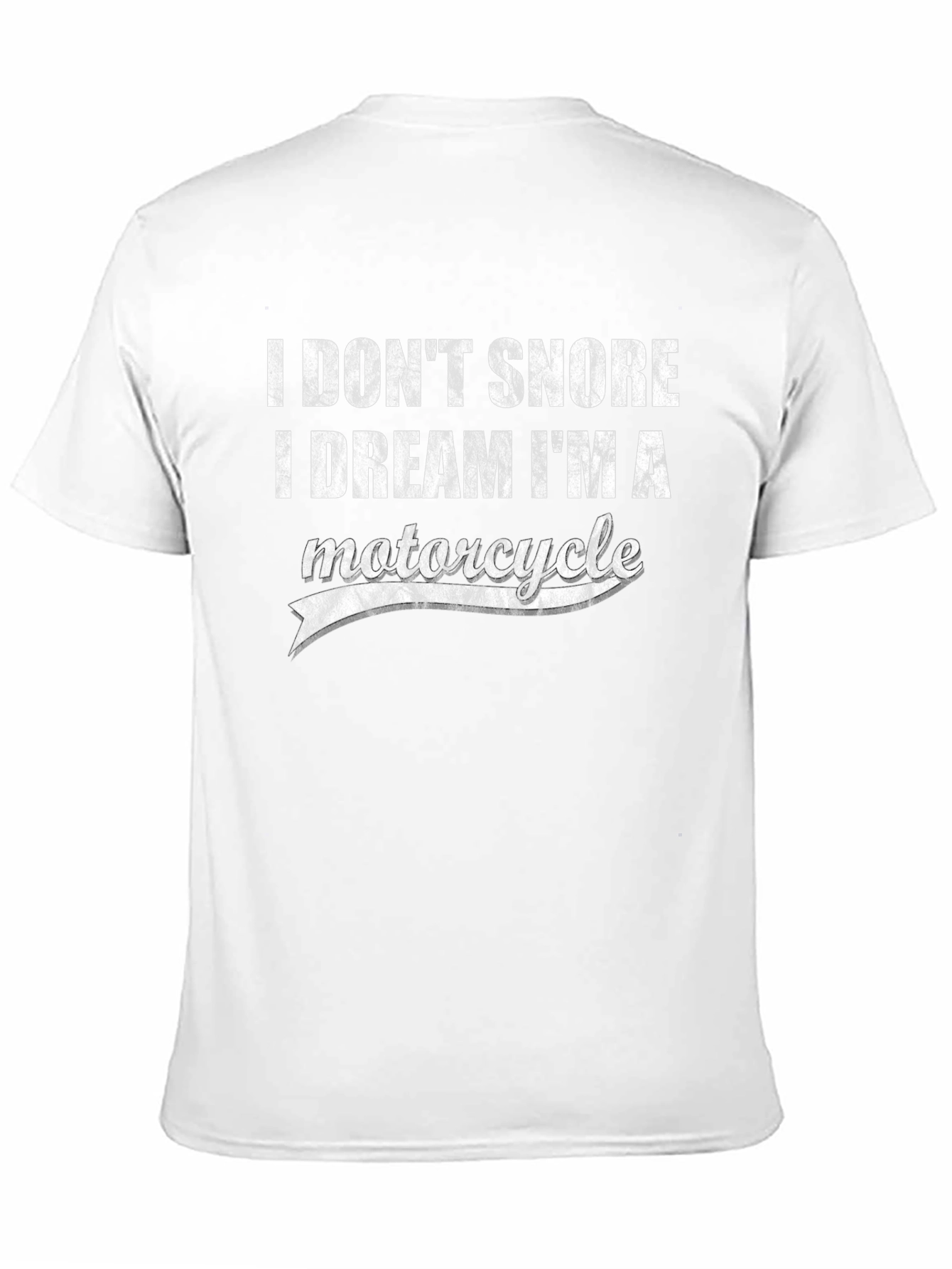 Black I Don't Snore I Dream I'm A Motorcycle Graphic Tee view 11
