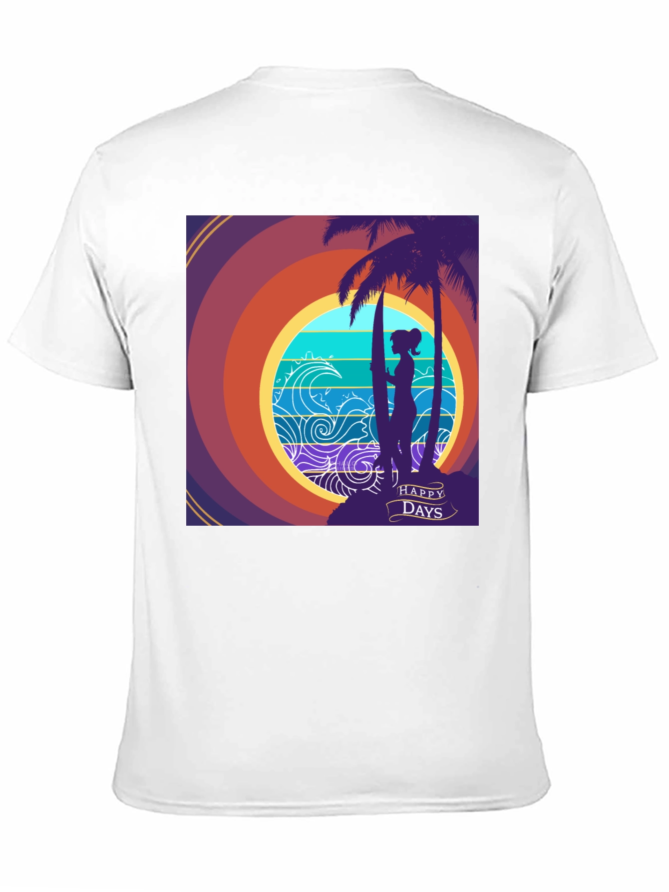 Black Happy Days Surf Tee view 11