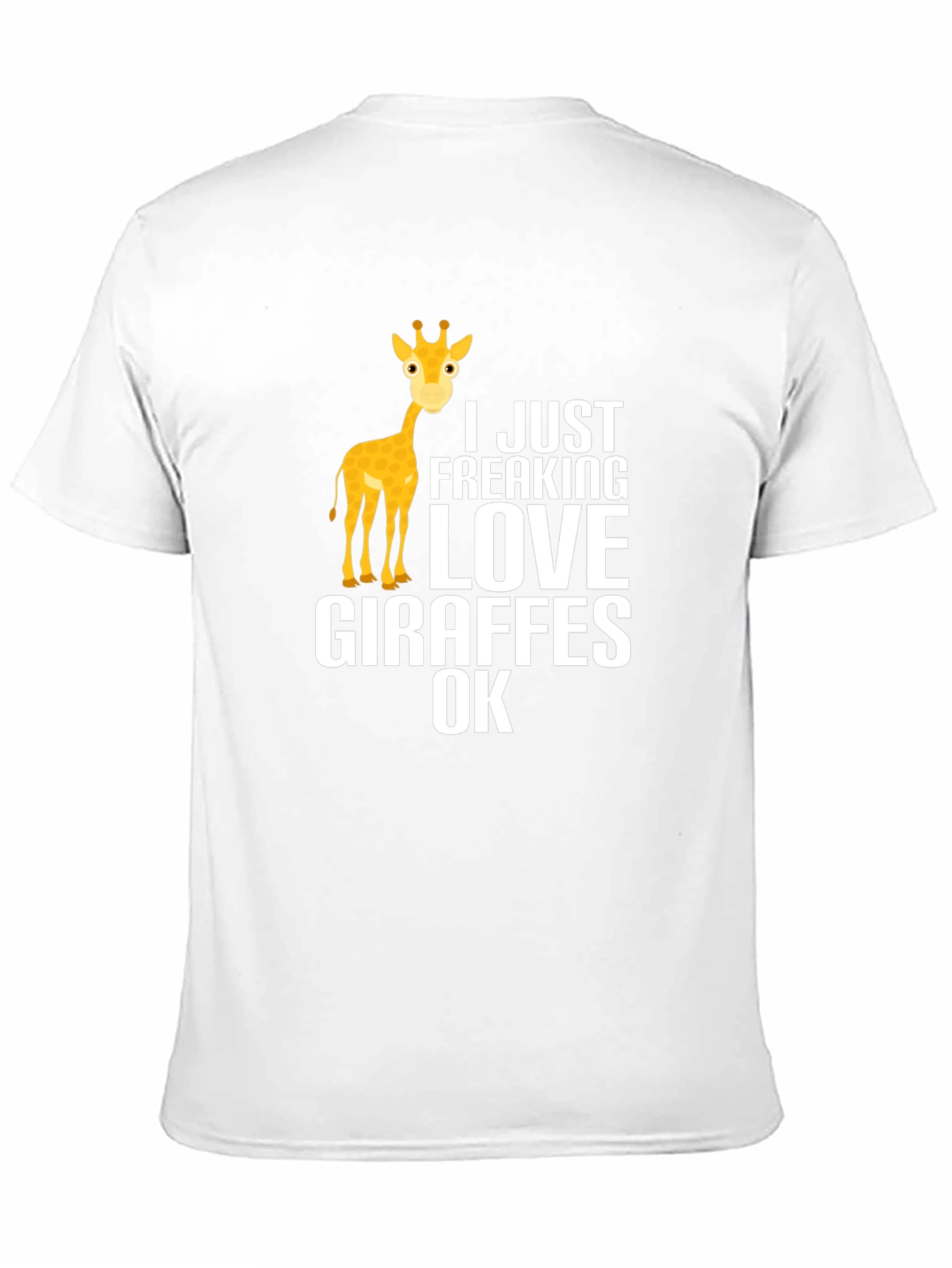 Black I Love Giraffes Graphic T-Shirt view 11