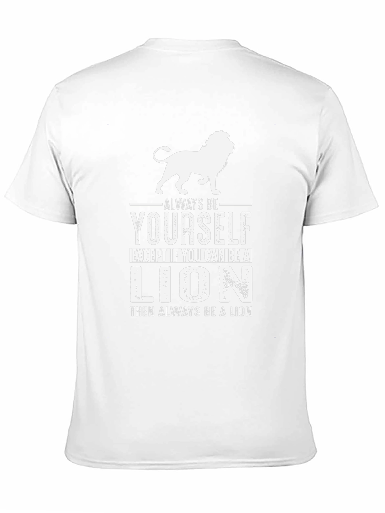 Black Always Be Yourself Lion Graphic T-Shirt view 11