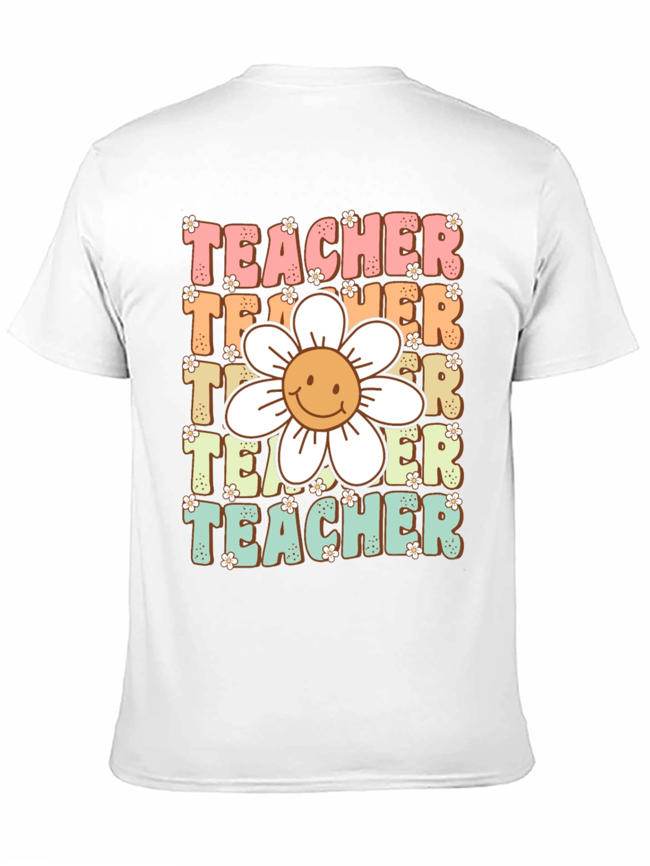 Black Retro Teacher Graphic T-Shirt view 11
