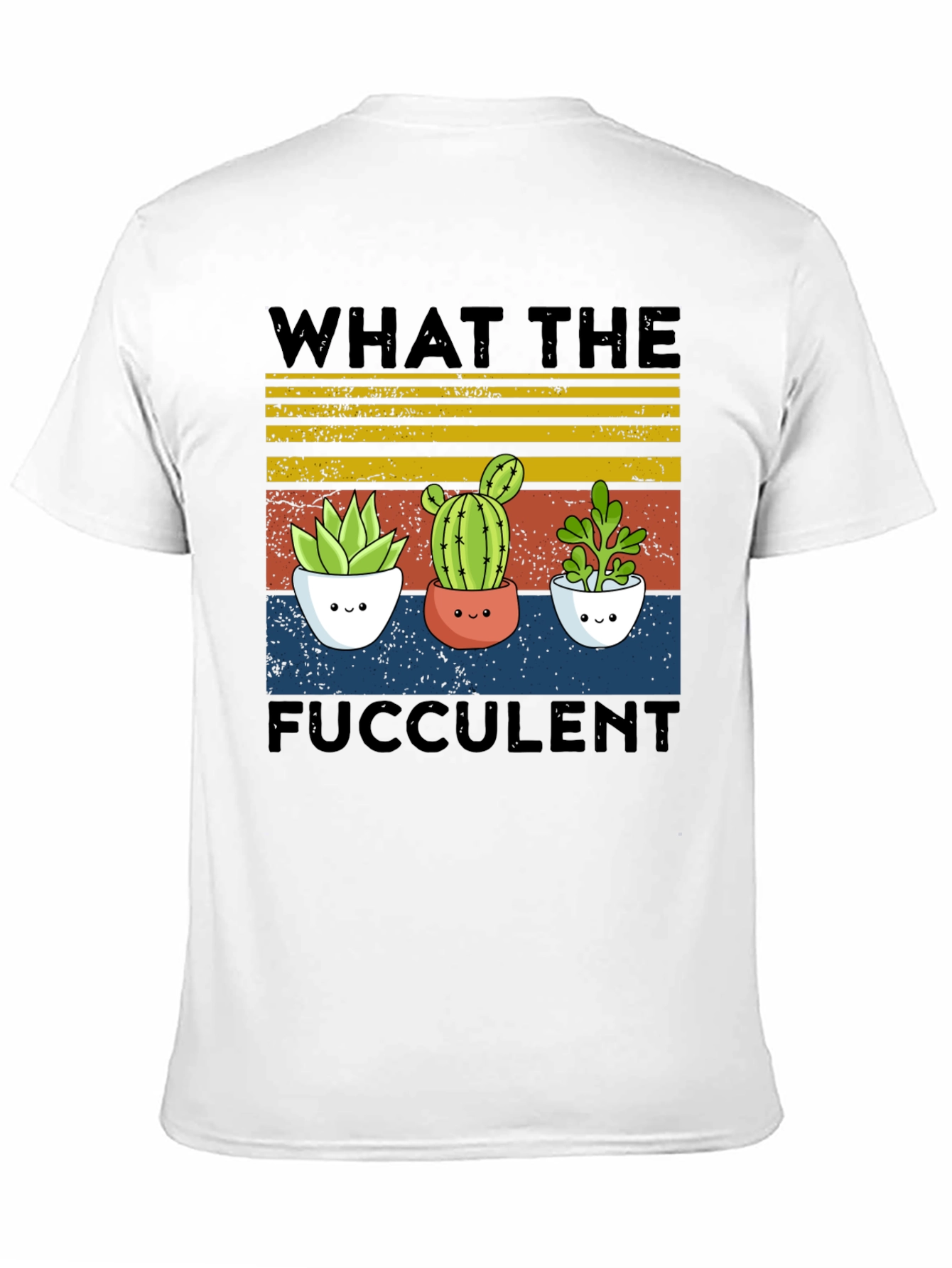 Black Fucculent Tee - Cute Cactus Plant Shirt view 11