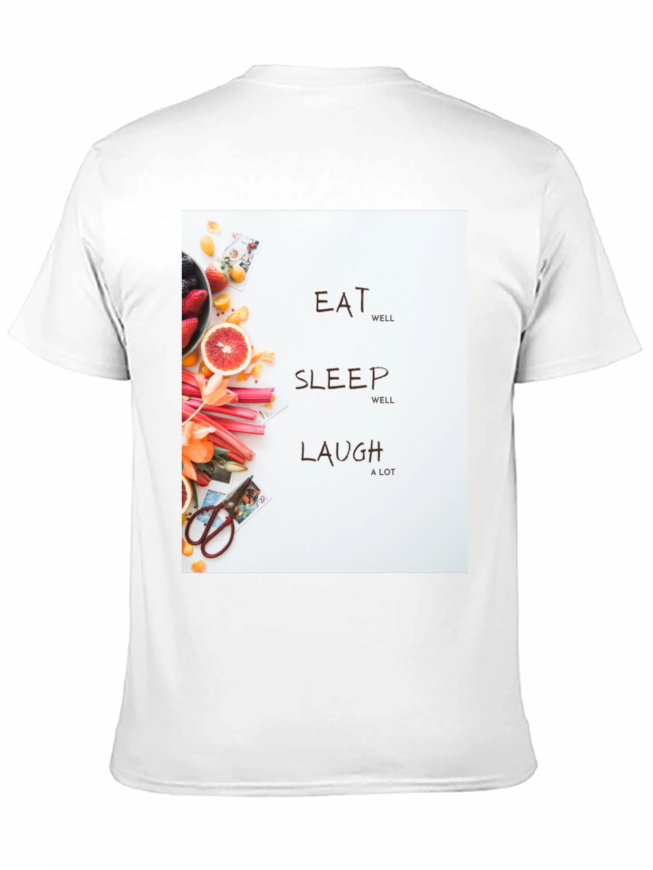 Black Eat Sleep Laugh Graphic Tee view 11
