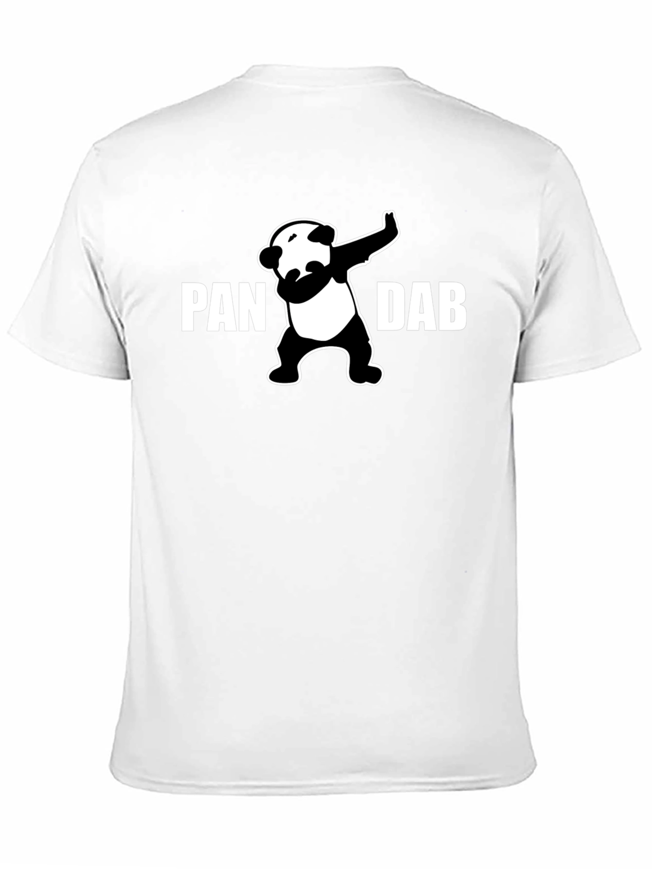 Black Panda Dab Graphic T-Shirt - Black Crew Neck Tee view 11