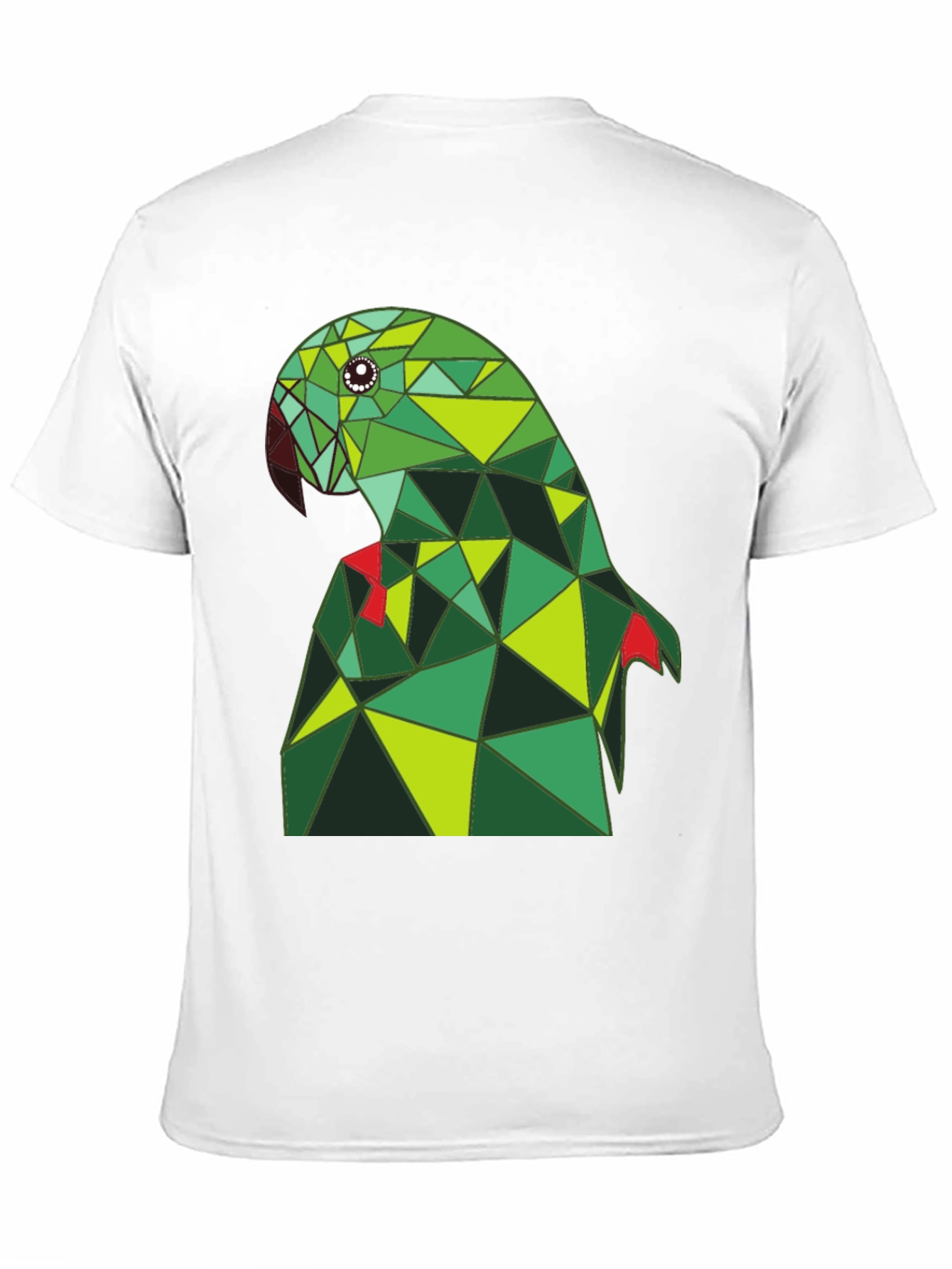Black Geometric Parrot Tee - Stylish Graphic Print view 11