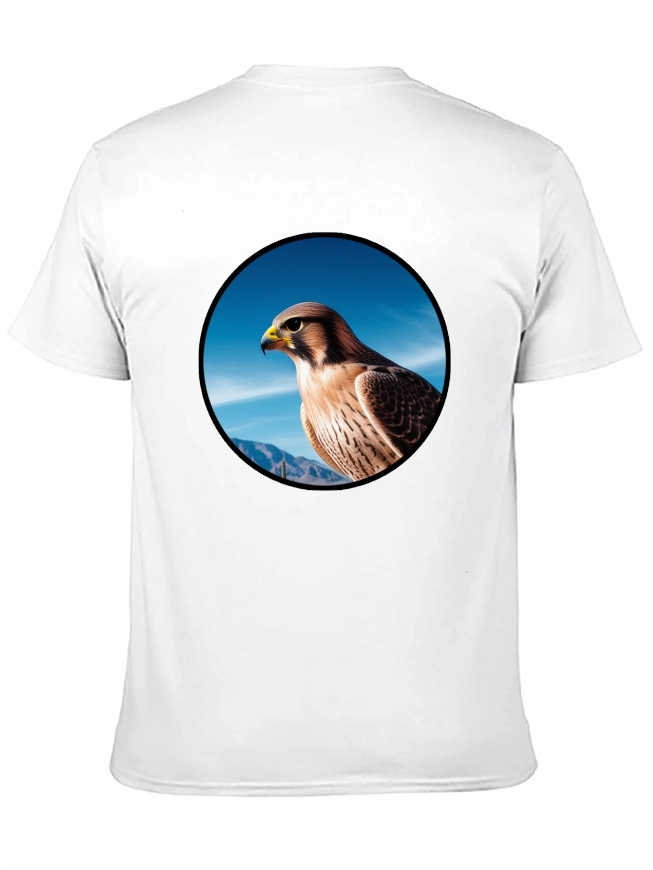 Black Falcon Graphic Tee - Men's Black T-Shirt view 11