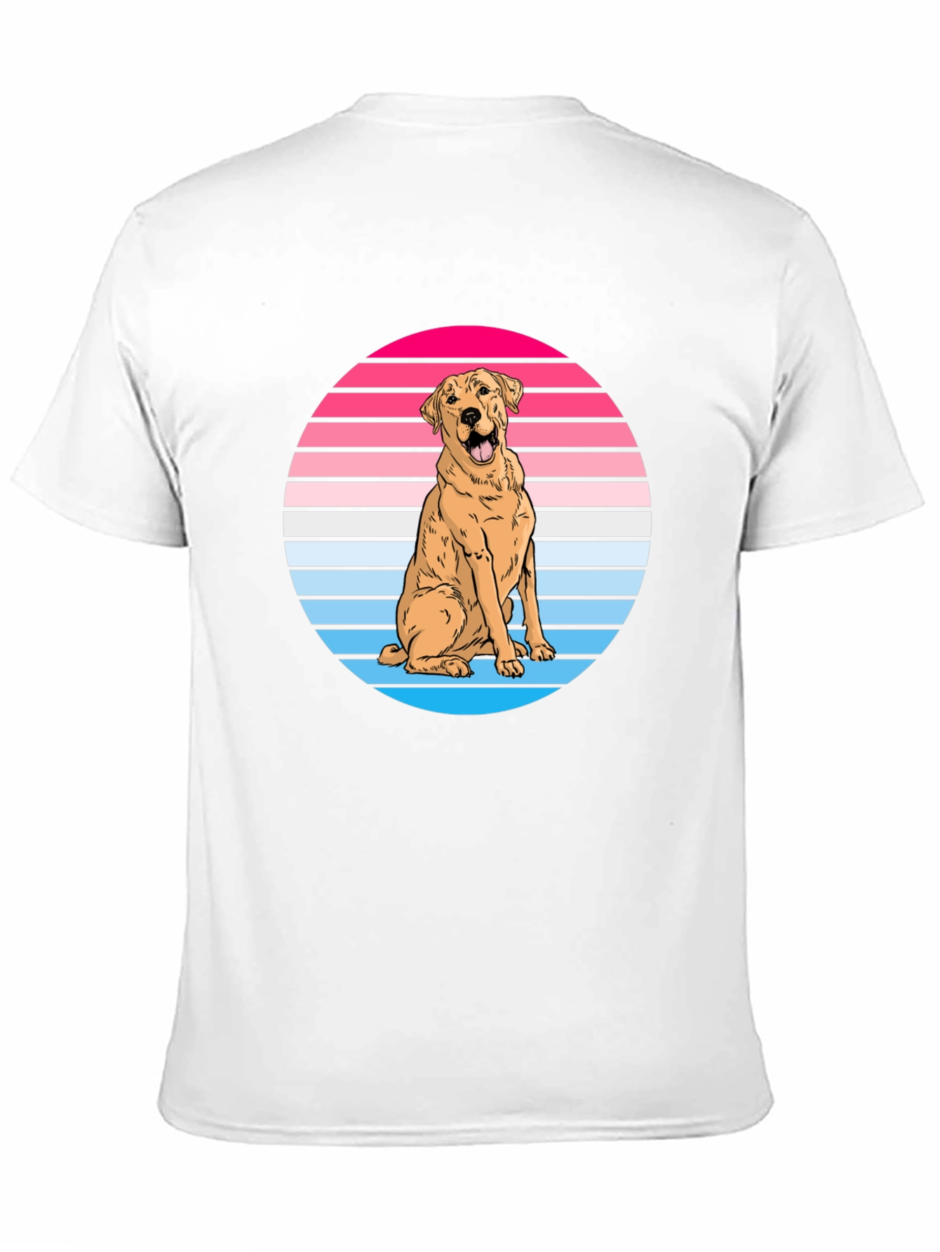 Black Retro Dog Graphic Tee - Labrador Lover Shirt view 11