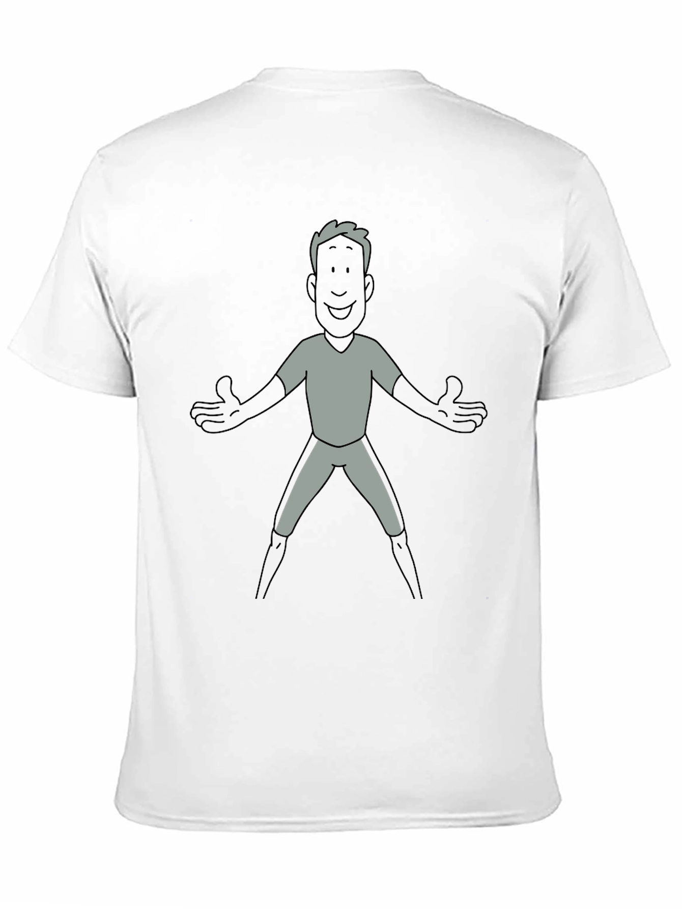 Black Cartoon Character Print T-Shirt view 11