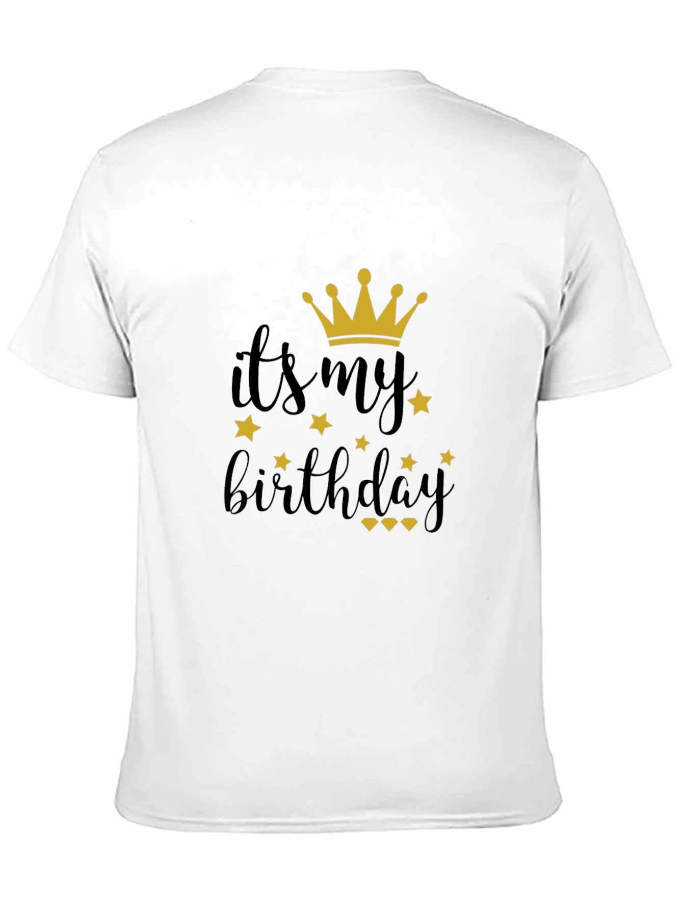 Black Birthday Crown Graphic Tee - It's My Birthday! view 11
