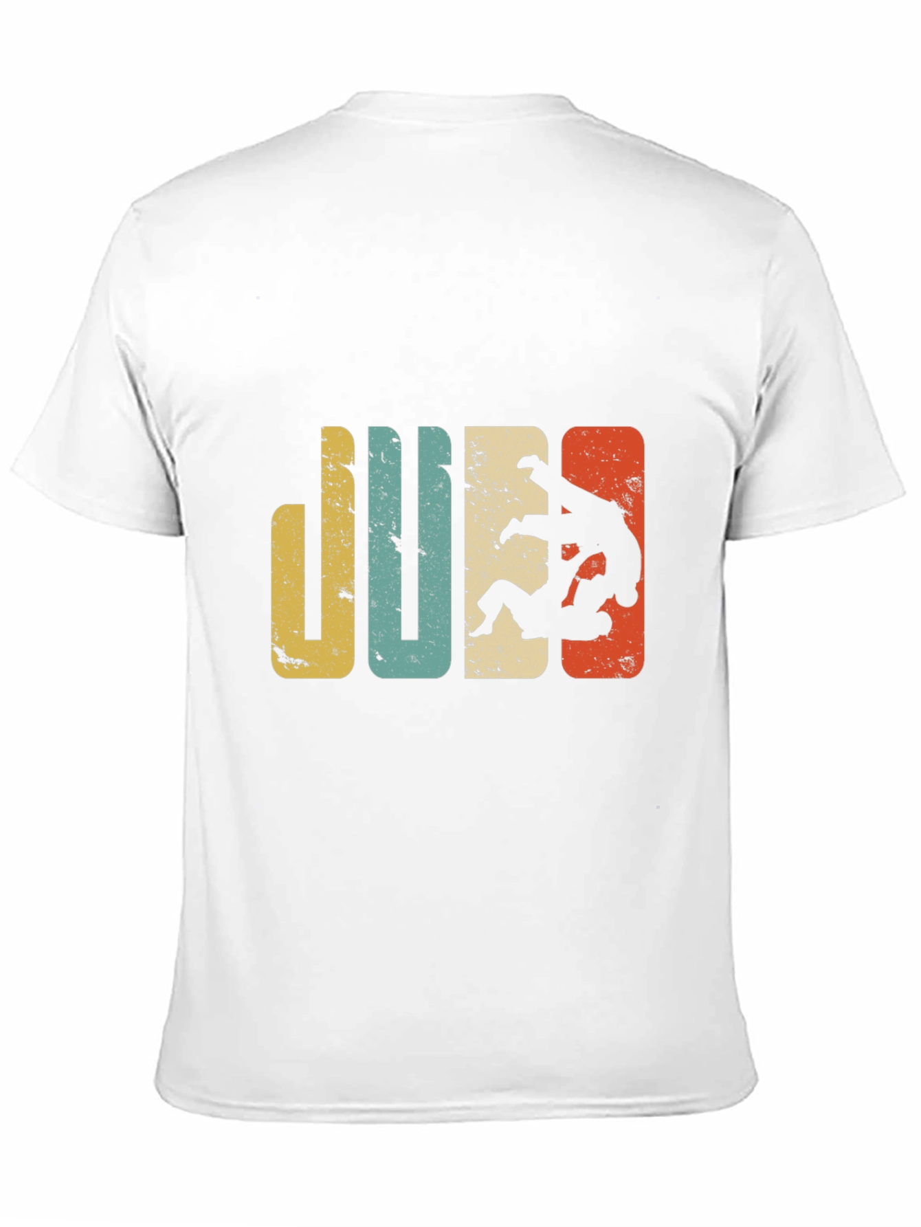 Black Retro Judo T-Shirt | Vintage Style Martial Arts Tee view 11