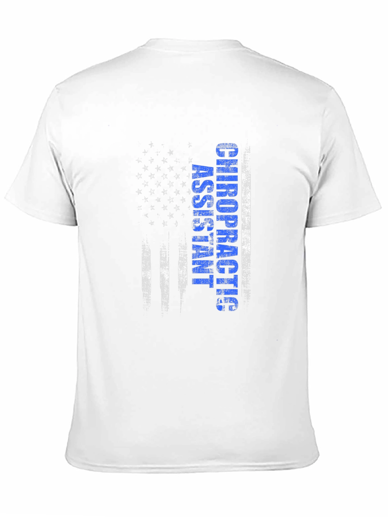 Black Chiropractic Assistant American Flag T-Shirt view 11