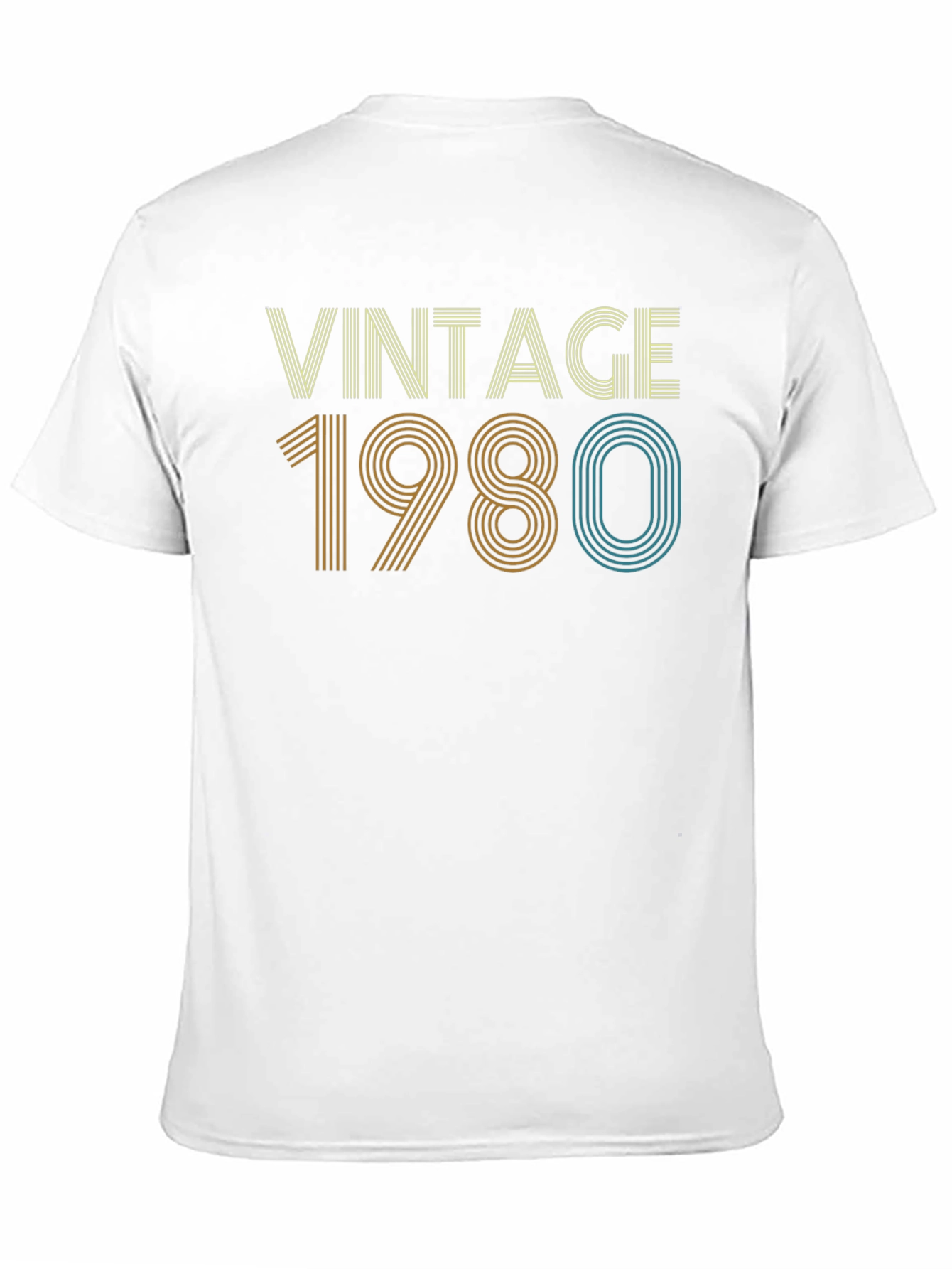Black Vintage 1980 Graphic Tee - Retro Style view 11
