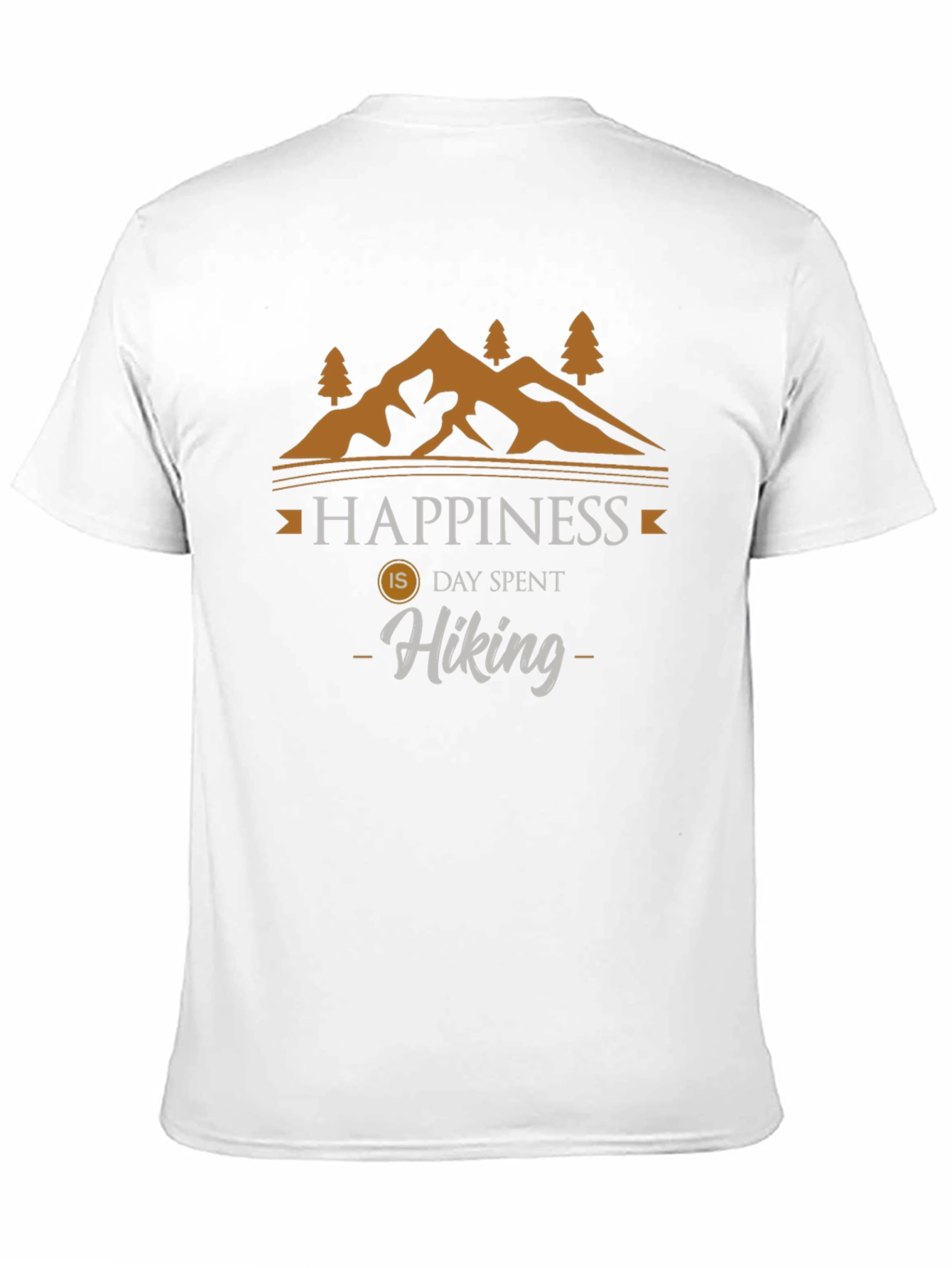 Black Happiness is Hiking T-Shirt | Outdoor Adventure Tee view 11