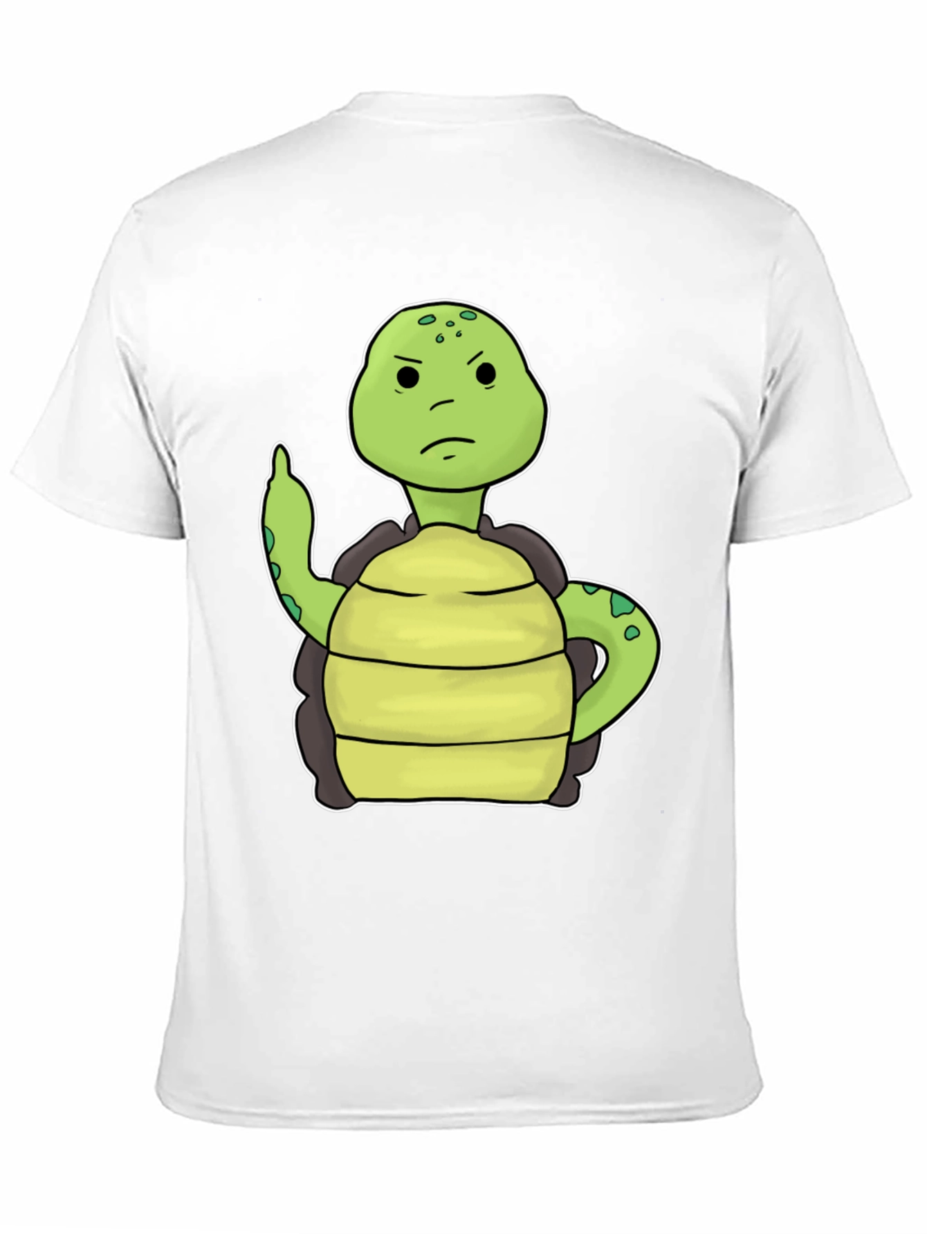 Black Grumpy Turtle T-Shirt Funny Graphic Tee view 11