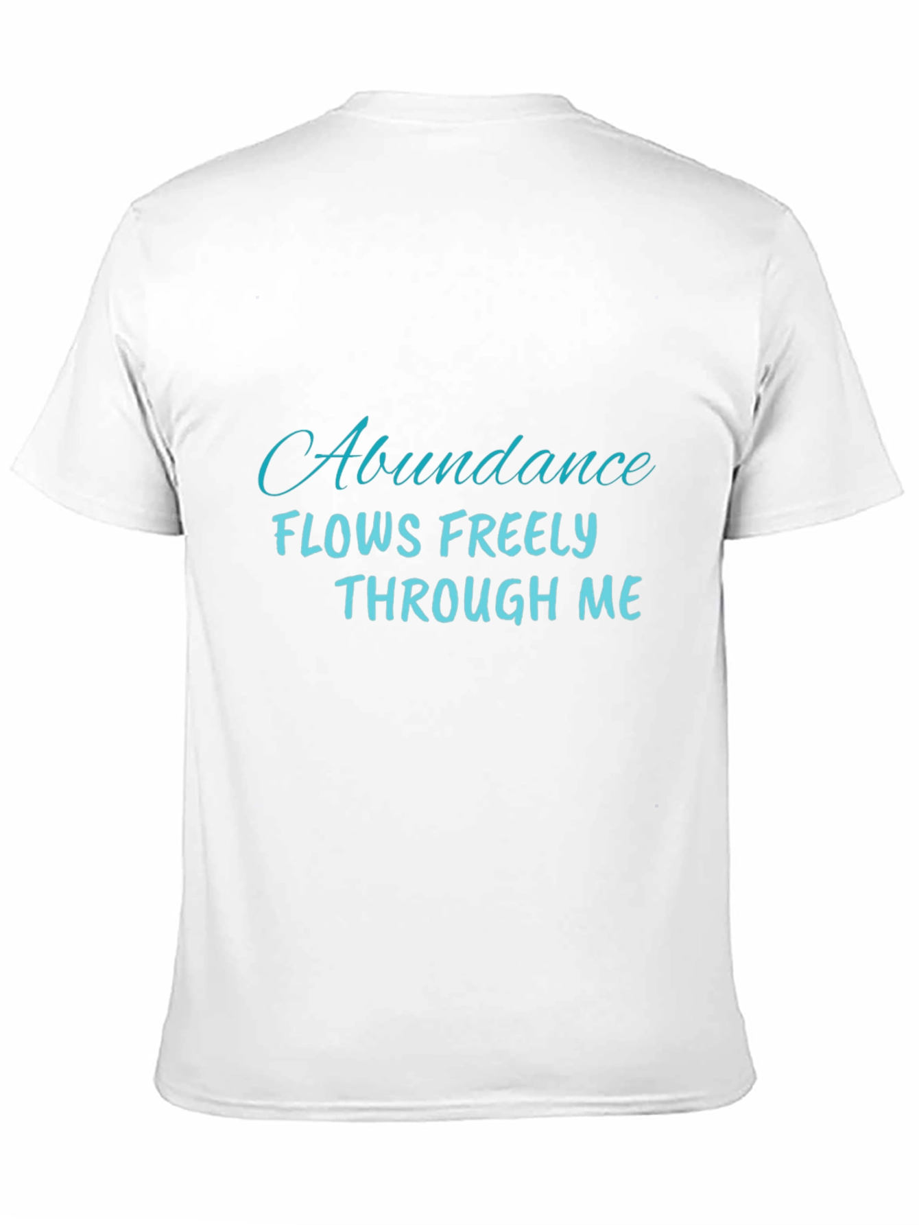 Black Abundance Flows Freely T-Shirt - Positive Affirmation view 11