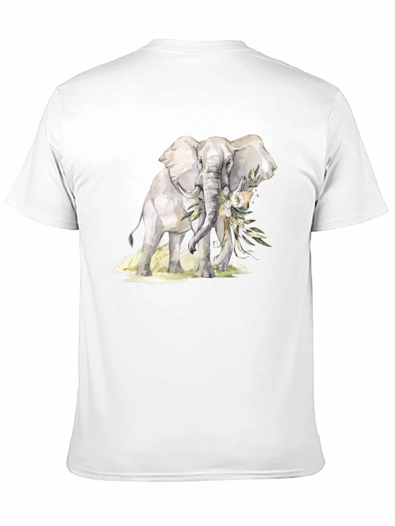 Black Elephant Floral T-Shirt - Stylish Graphic Tee view 11