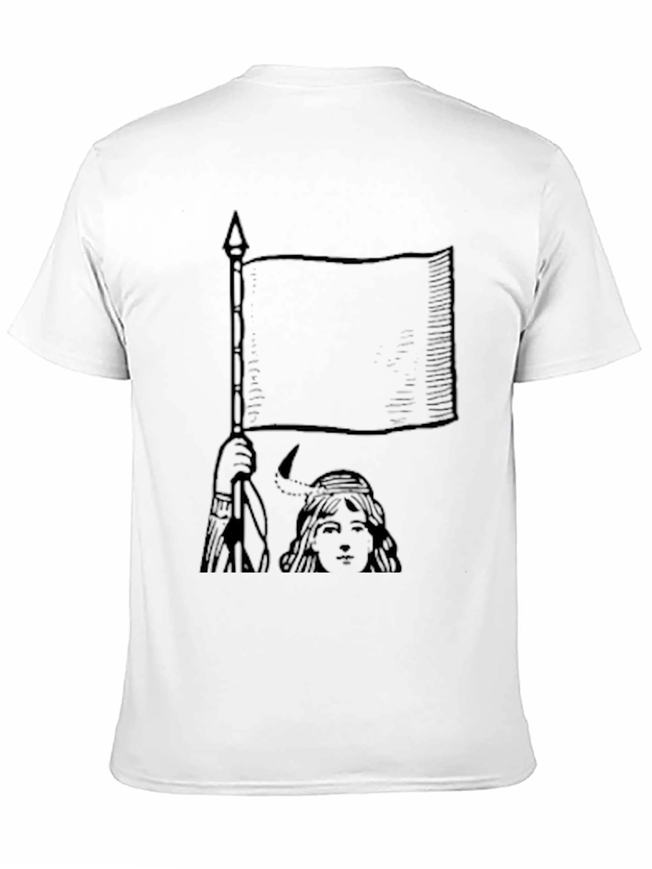 Black Flagbearer Graphic Tee - Unisex Black T-Shirt view 11