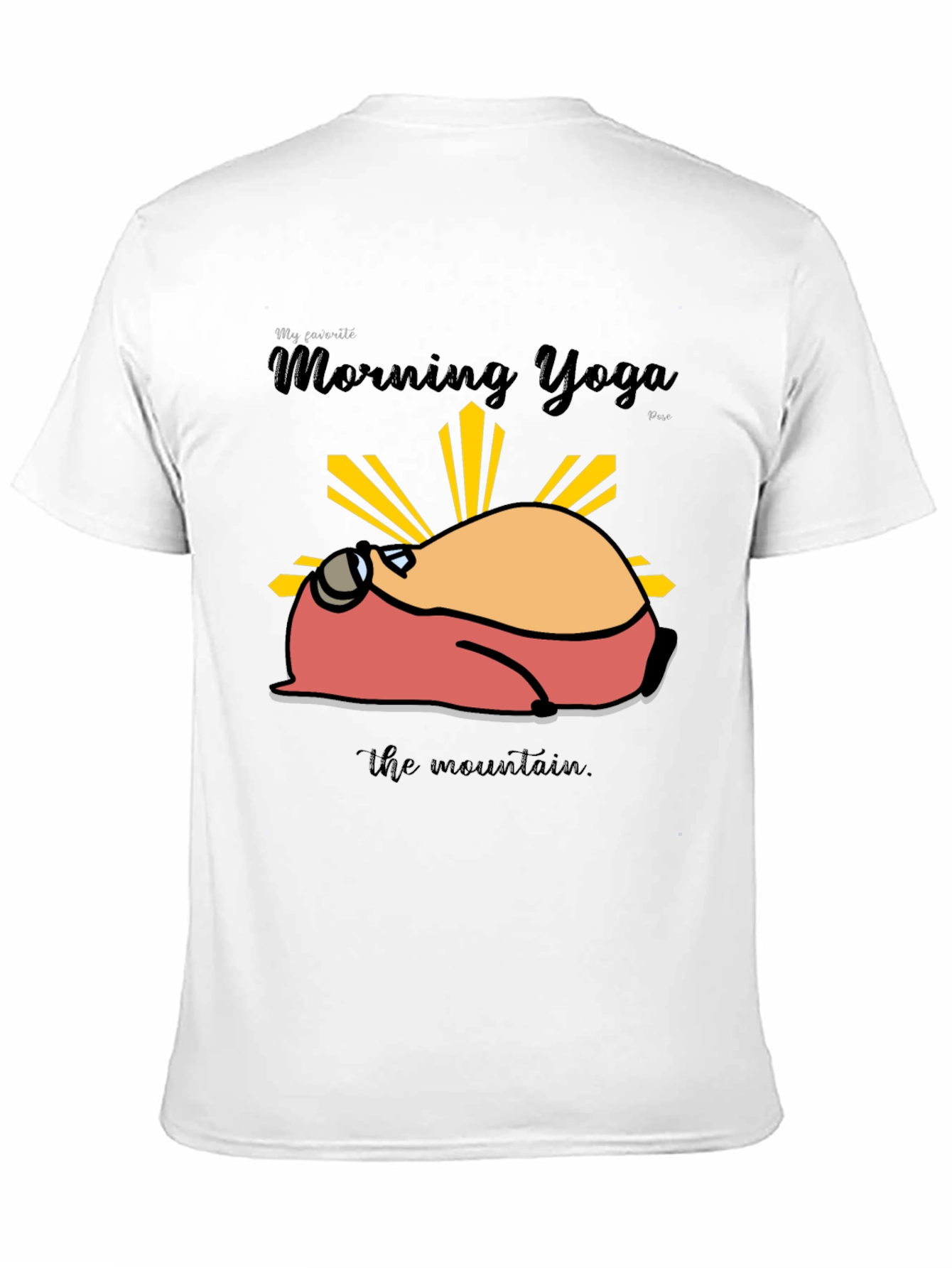 Black Morning Yoga Mountain T-Shirt view 11
