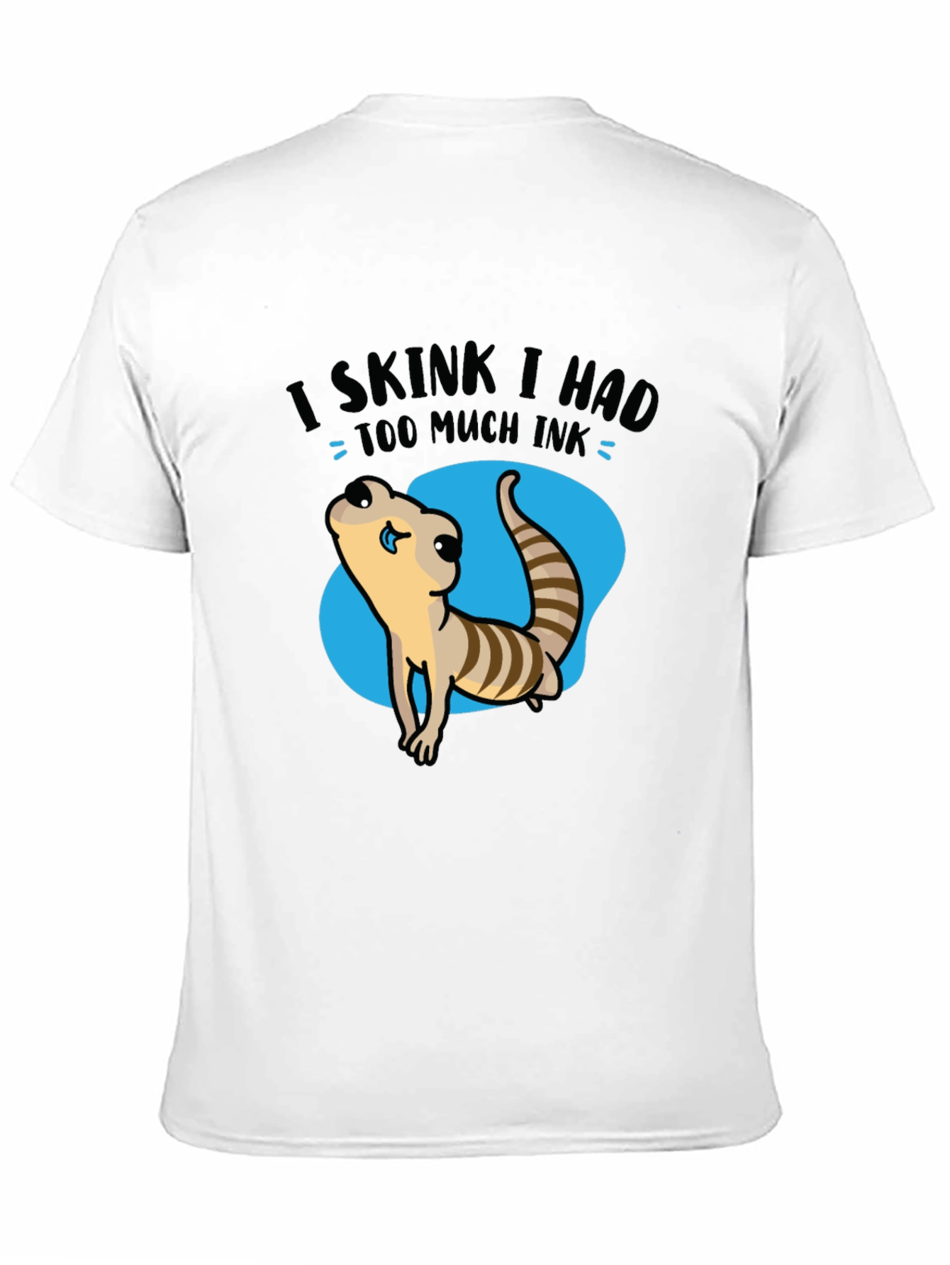 Black Funny Skink Graphic T-Shirt view 11